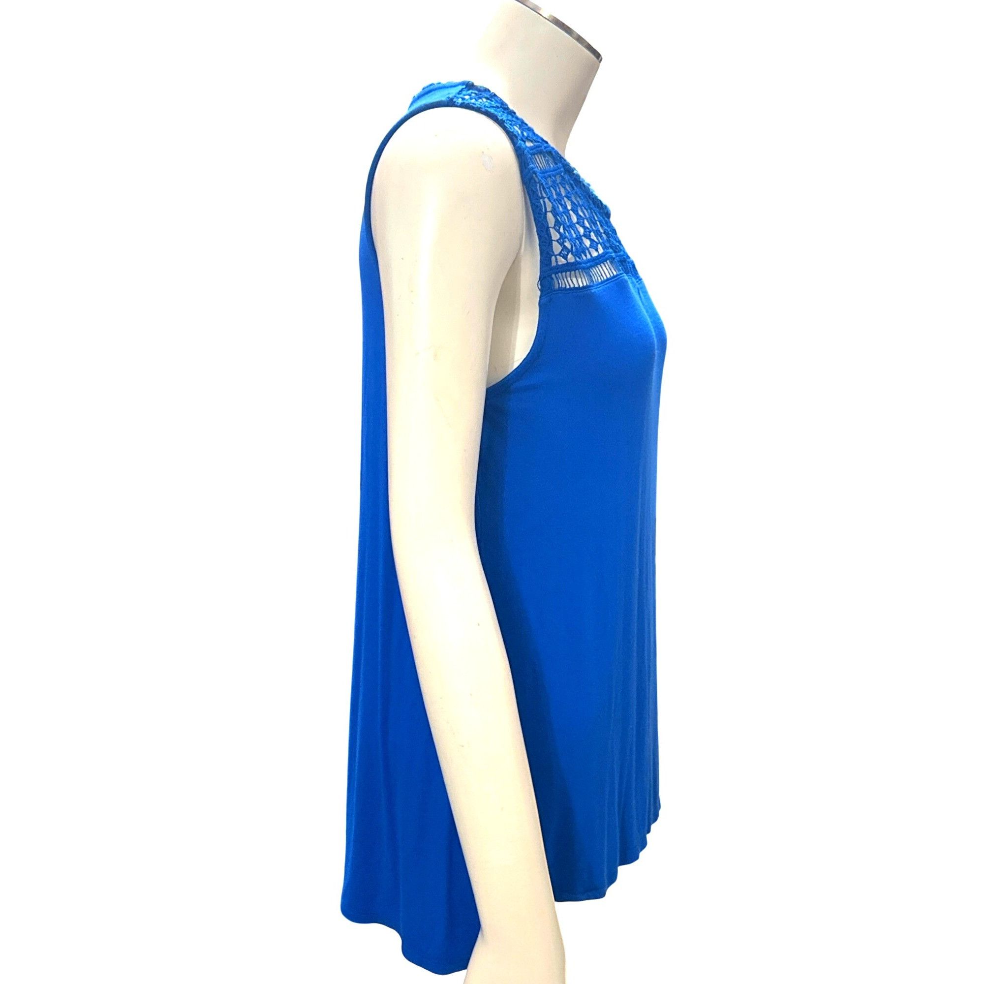 Other 89th and Madison Small Blue Knit Chiffon Pullover Lightweigh Size XL / US 12-14 / IT 48-50 - 6 Thumbnail