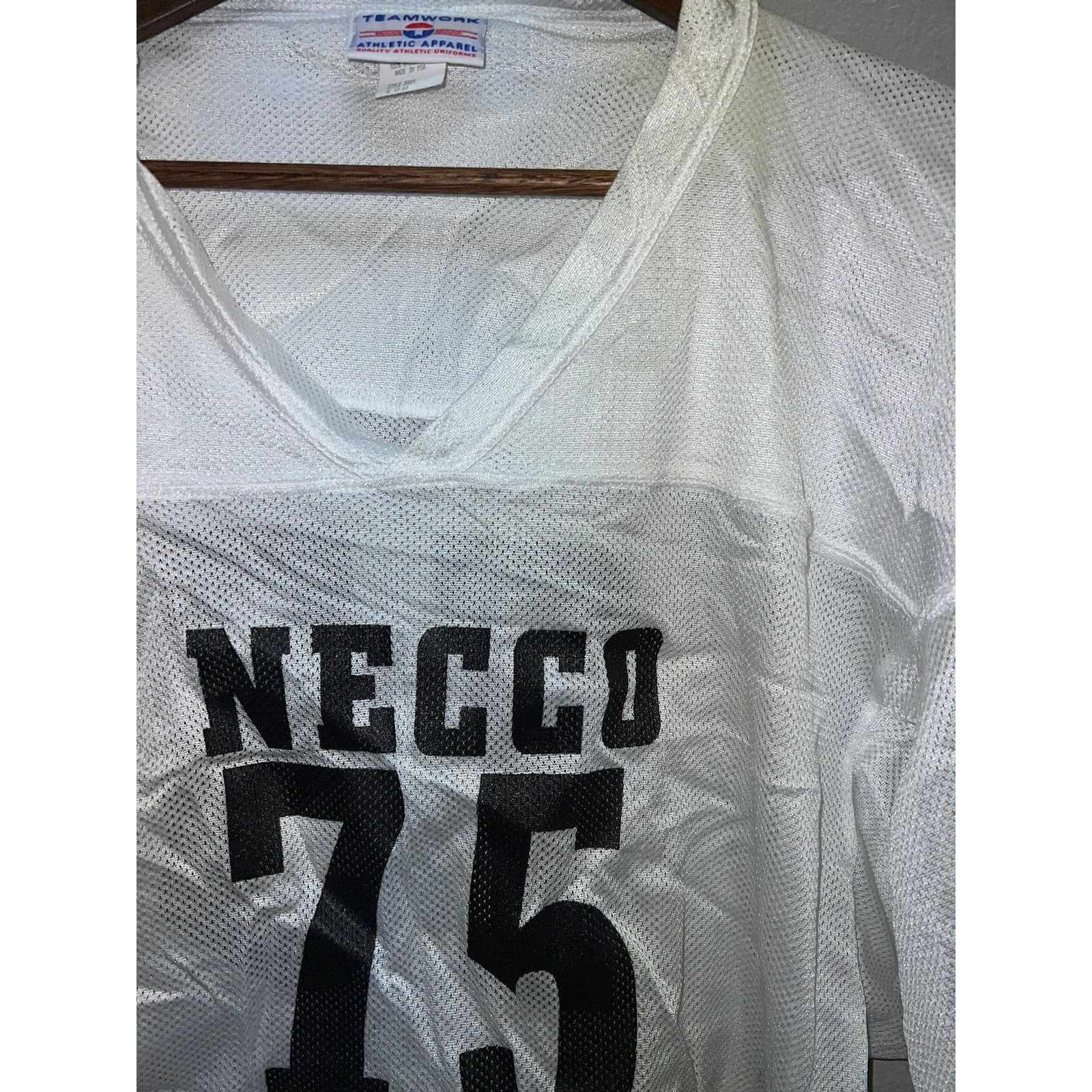 Vintage Vintage Necco Raiders Football Jersey Practice White Top XL Size US XL / EU 56 / 4 - 3 Thumbnail