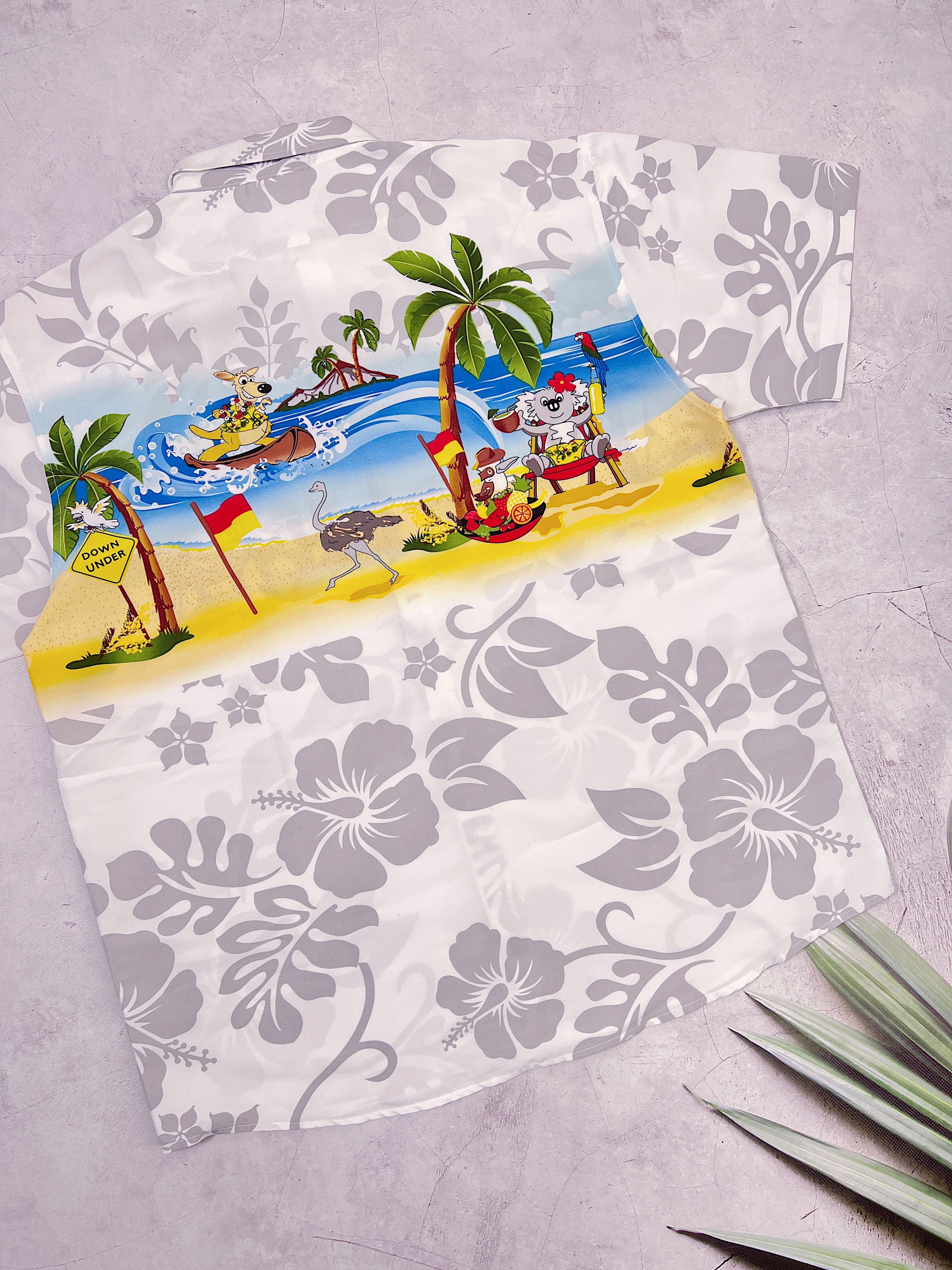 Other Lowes Hawaiian Shirt Australia Kangaroo Koala Ostrich Size US XL / EU 56 / 4 - 11 Thumbnail