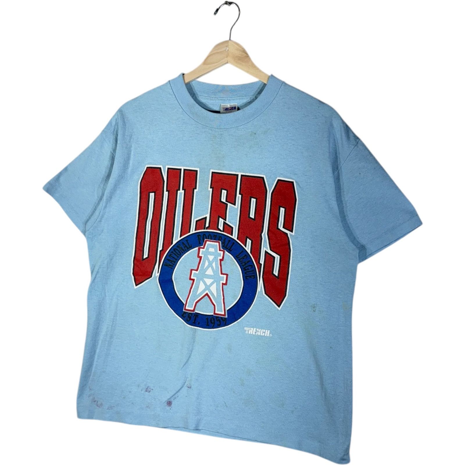 Vintage Vintage NFL Houston Oilers Tee Large Size US L / EU 52-54 / 3 - 3 Thumbnail