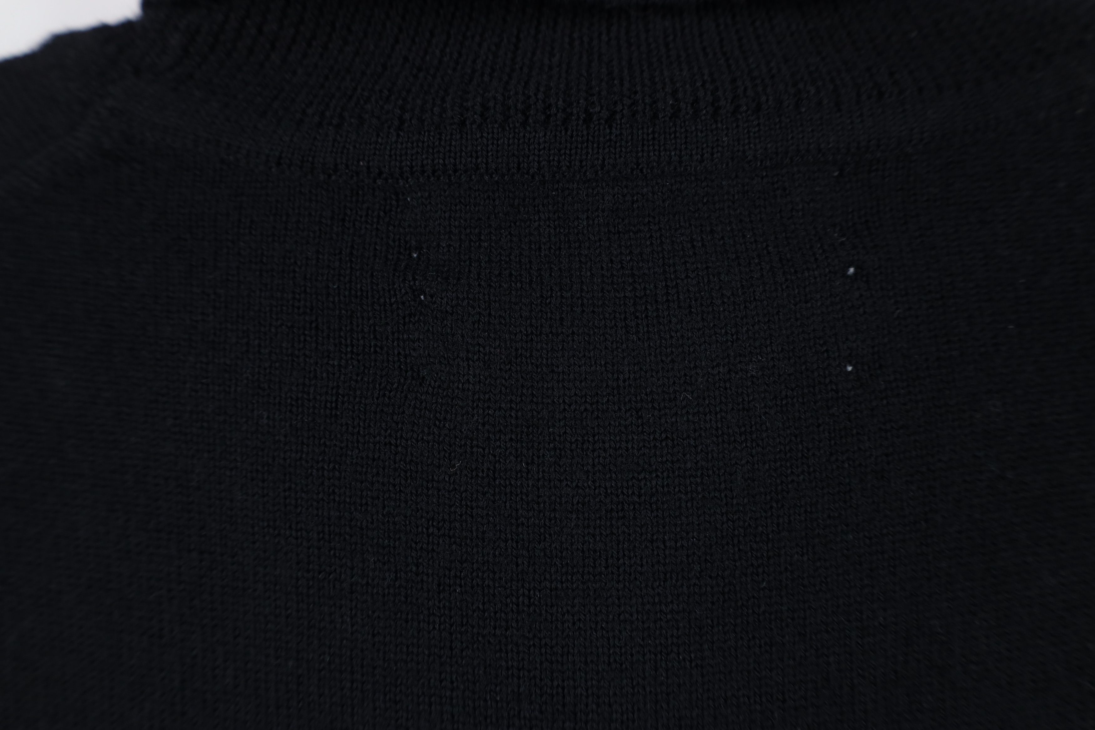 Vintage Vintage 90s Streetwear Wool Knit Turtleneck Sweater Black Size S / US 4 / IT 40 - 10 Thumbnail