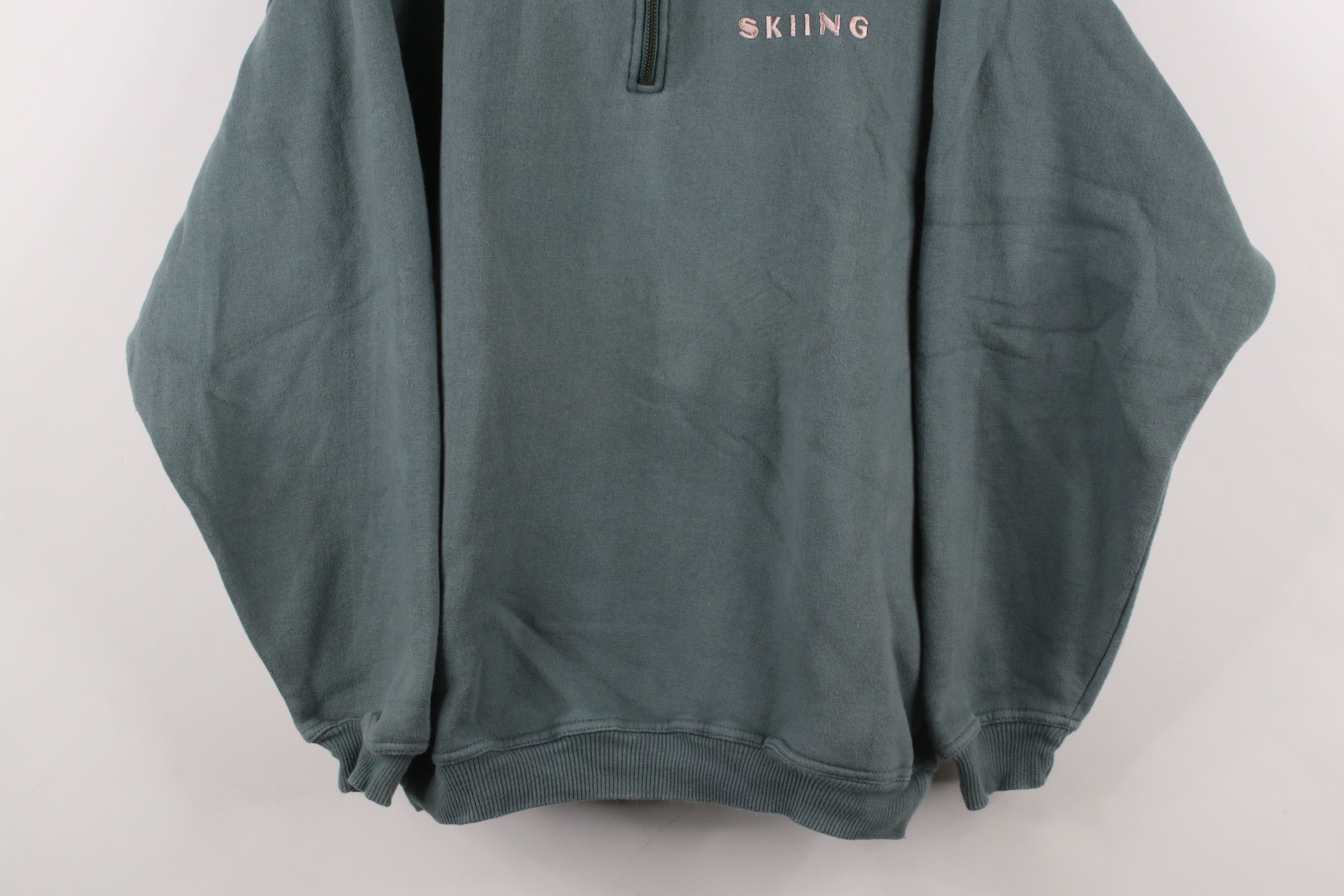 Orvis × Vintage Vintage 90s Orvis Spell Skiing Half Zip Pullover Sweatshirt Size US L / EU 52-54 / 3 - 3 Thumbnail
