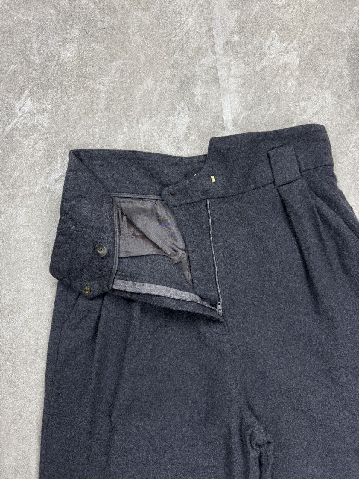 Massimo Dutti Massimo Dutti wool grey pleated trousers pants old money Size 25" / US 0 / IT 36 - 3 Thumbnail