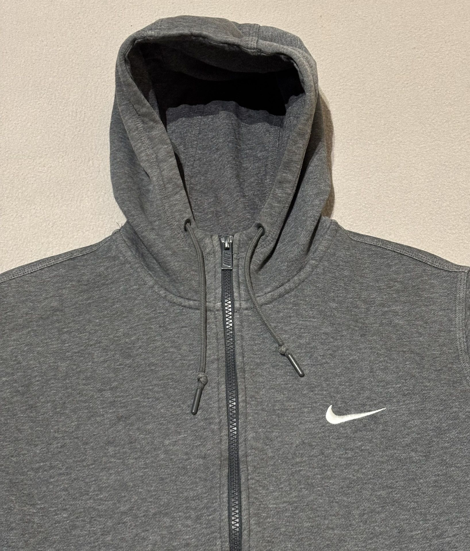 Nike Nike Club Swoosh Zip Hoodie Gray Dark Large Size US L / EU 52-54 / 3 - 9 Thumbnail