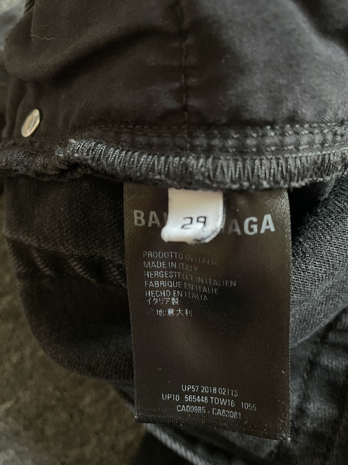 Balenciaga Balenciaga black jenas size 29 Size 29" - 7 Thumbnail