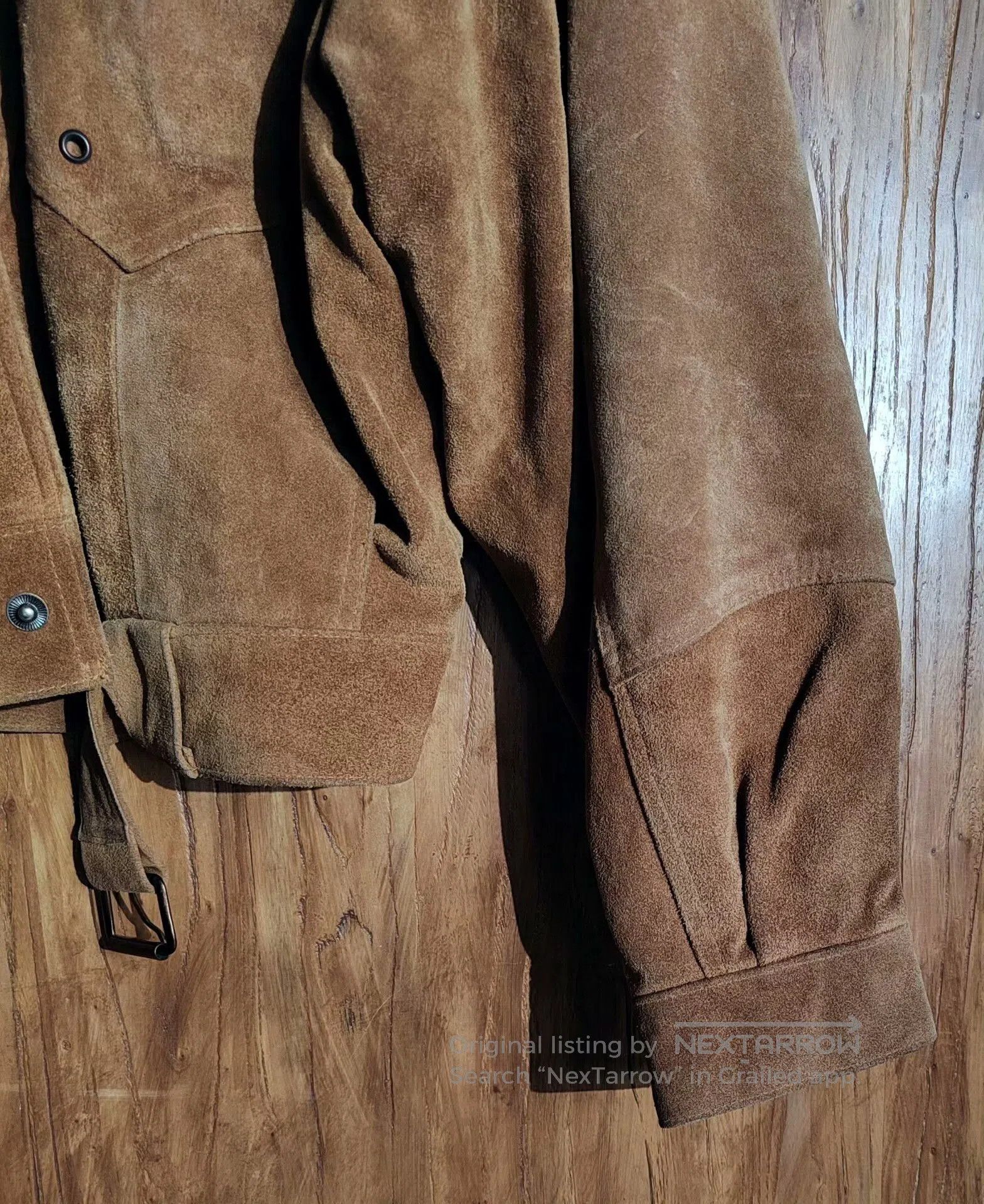 Japanese Brand Arturo Brown Suede Work Jacket. Size US M / EU 48-50 / 2 - 5 Thumbnail