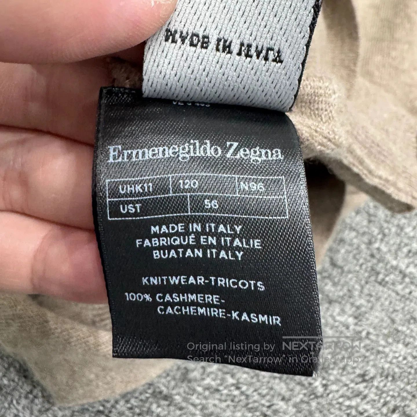 Ermenegildo Zegna Ermenegildo Zegna Lapel Cashmere Sweater. Size US XL / EU 56 / 4 - 3 Thumbnail