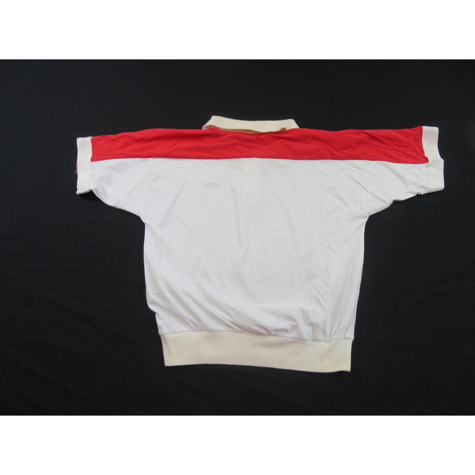 Other Placid Lakes Polo Shirt White Red Womens Sz M 1980s Size M / US 6-8 / IT 42-44 - 3 Thumbnail