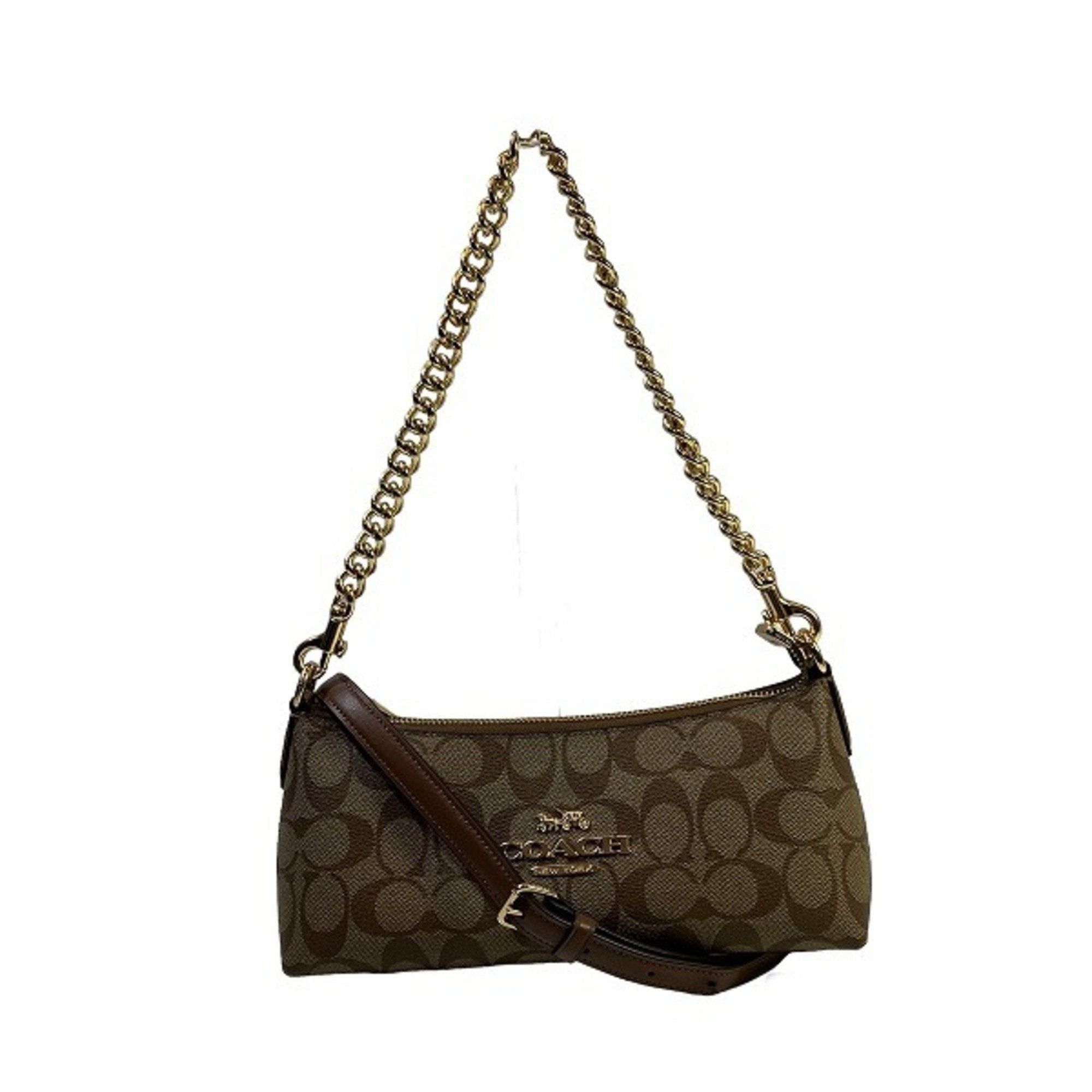 image of Coach Signature Charlotte Cl405 Bag Shoulder Women's Product in Green