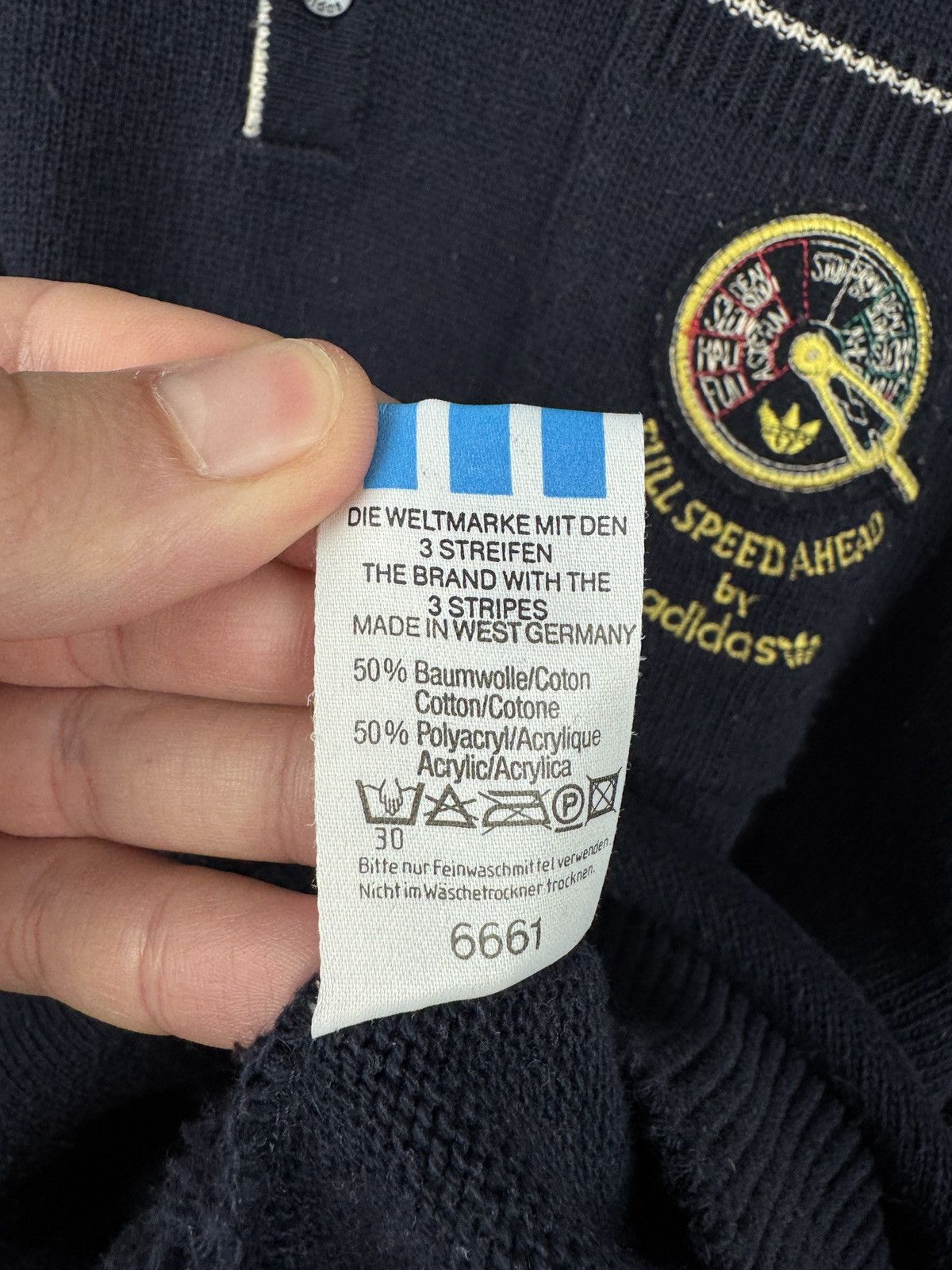 Vintage Men’s Adidas Full Speed Ahead Sweater Vintage Size 44 (L-XL) Size US L / EU 52-54 / 3 - 10 Thumbnail