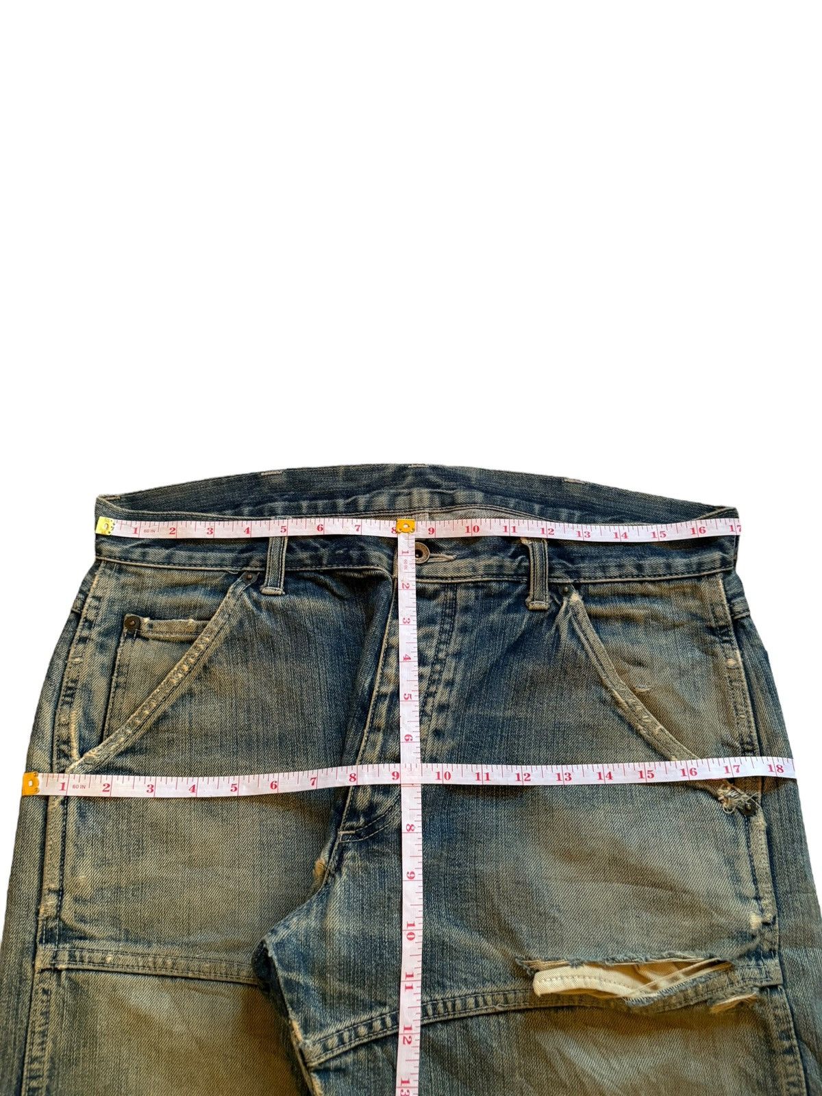 Japanese Brand Vintage Japanese Gowest Mud Wash Military Baggy Jeans Size US 34 / EU 50 - 11 Thumbnail