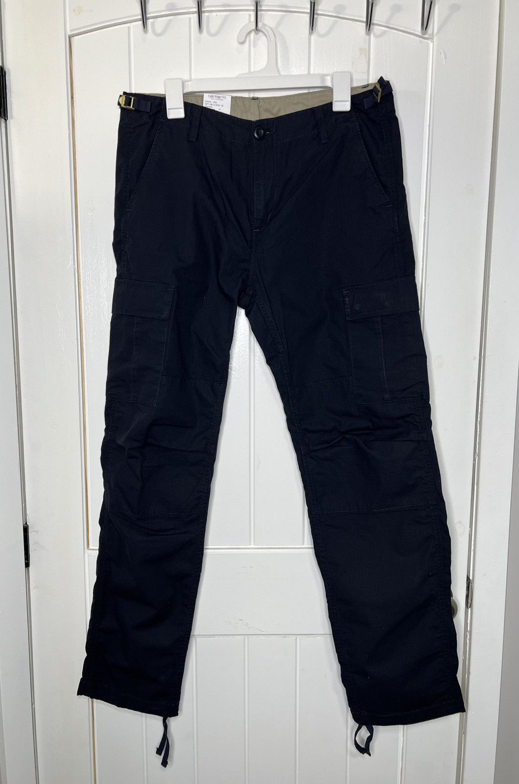 Carhartt Wip Carhartt WIP Aviation Cargo Pants Dark Navy Slim Fit 33x32 Size US 33 - 1 Thumbnail