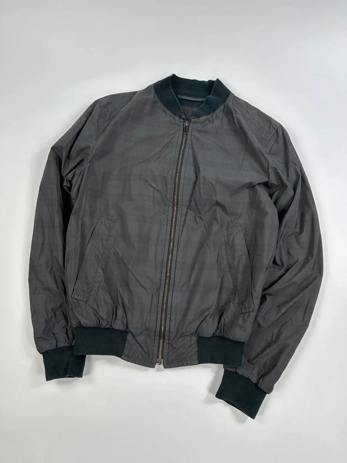 Prada Prada Checkered SS2010 Nylon Bomber light jacket veste Size US M / EU 48-50 / 2 - 1 Thumbnail