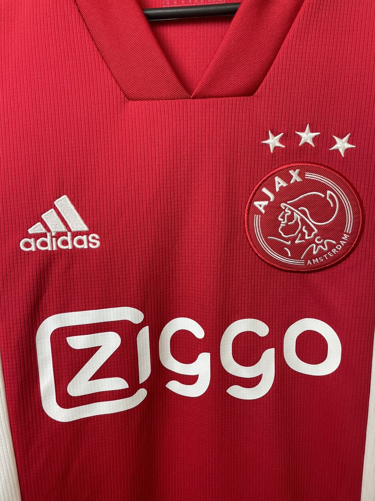 Adidas AJAX AMSTERDAM 2019 2020 HOME FOOTBALL SHIRT SOCCER JERSEY Size US XL / EU 56 / 4 - 3 Thumbnail
