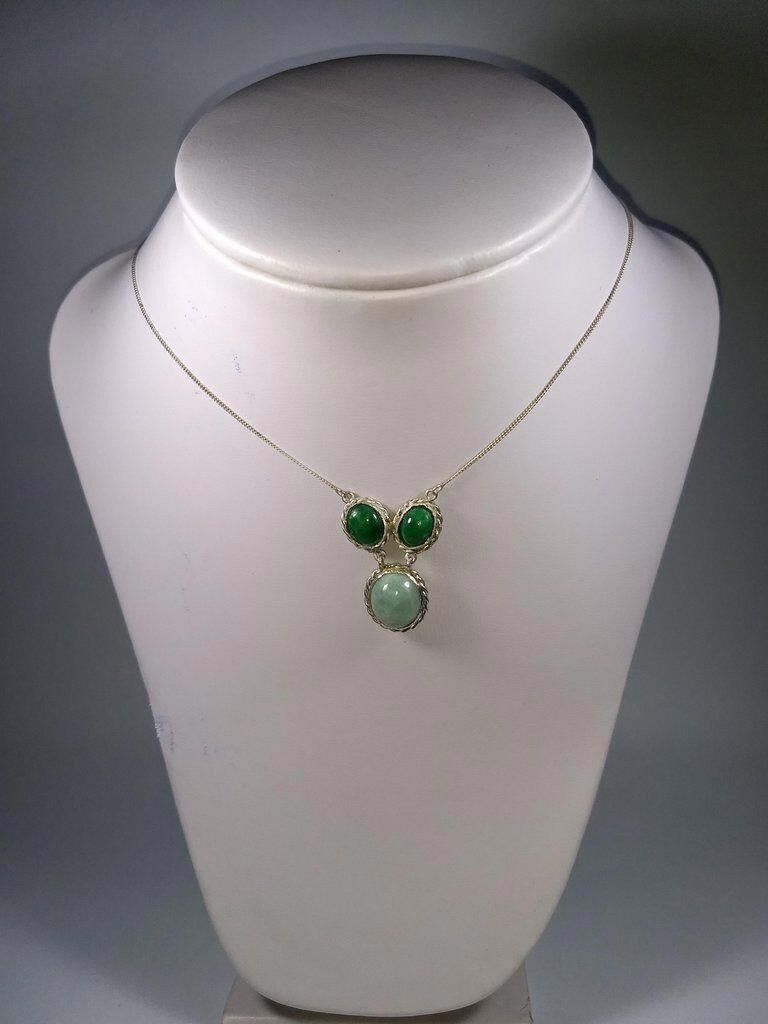 Designer Alberto Juan Mexican Hand Made Sterling Silver Jade Necklace Size ONE SIZE - 4 Thumbnail
