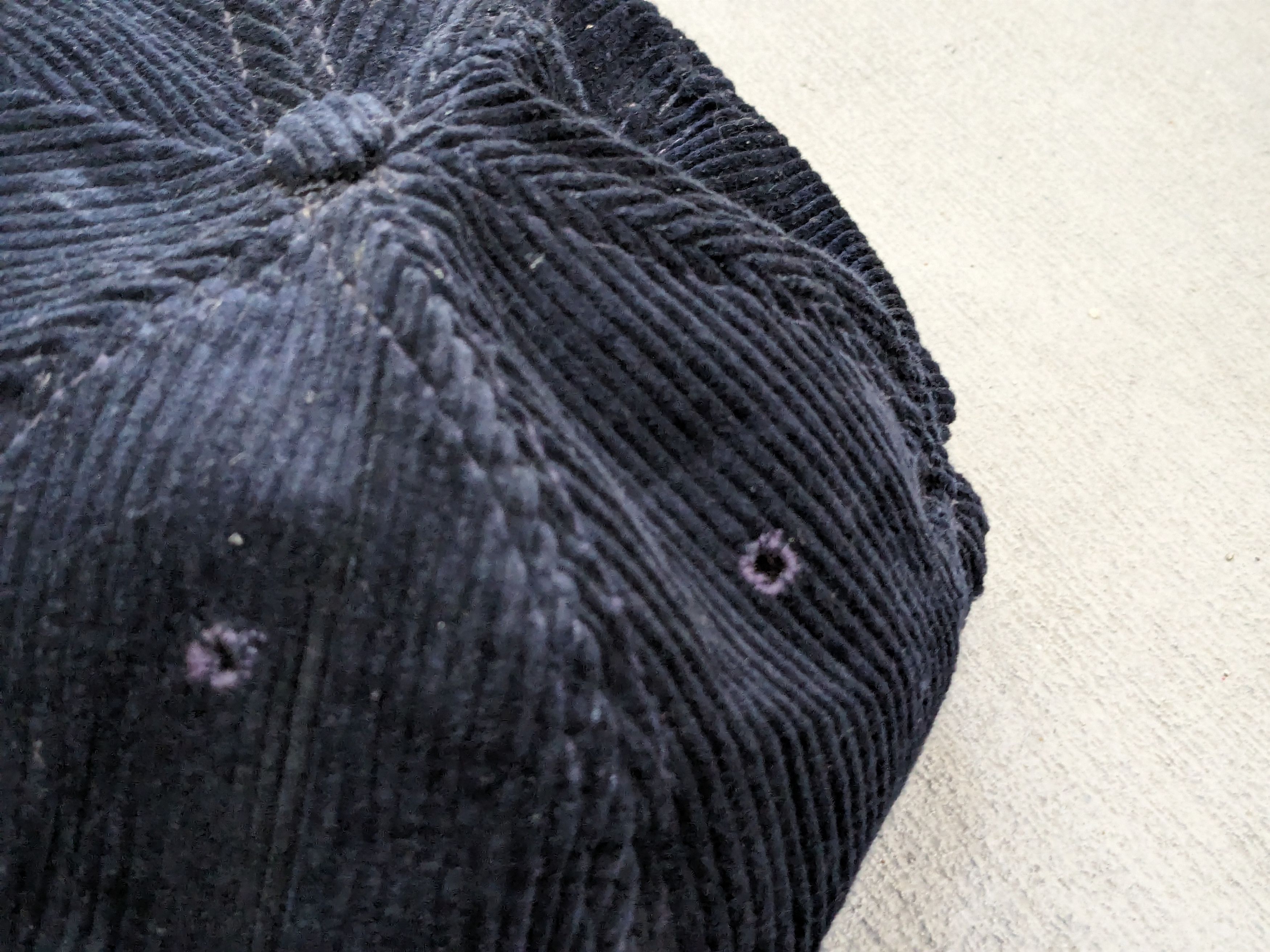 Vintage Vintage Ghirardelli Hat Corduroy Navy Blue USA Cap Size ONE SIZE - 6 Thumbnail