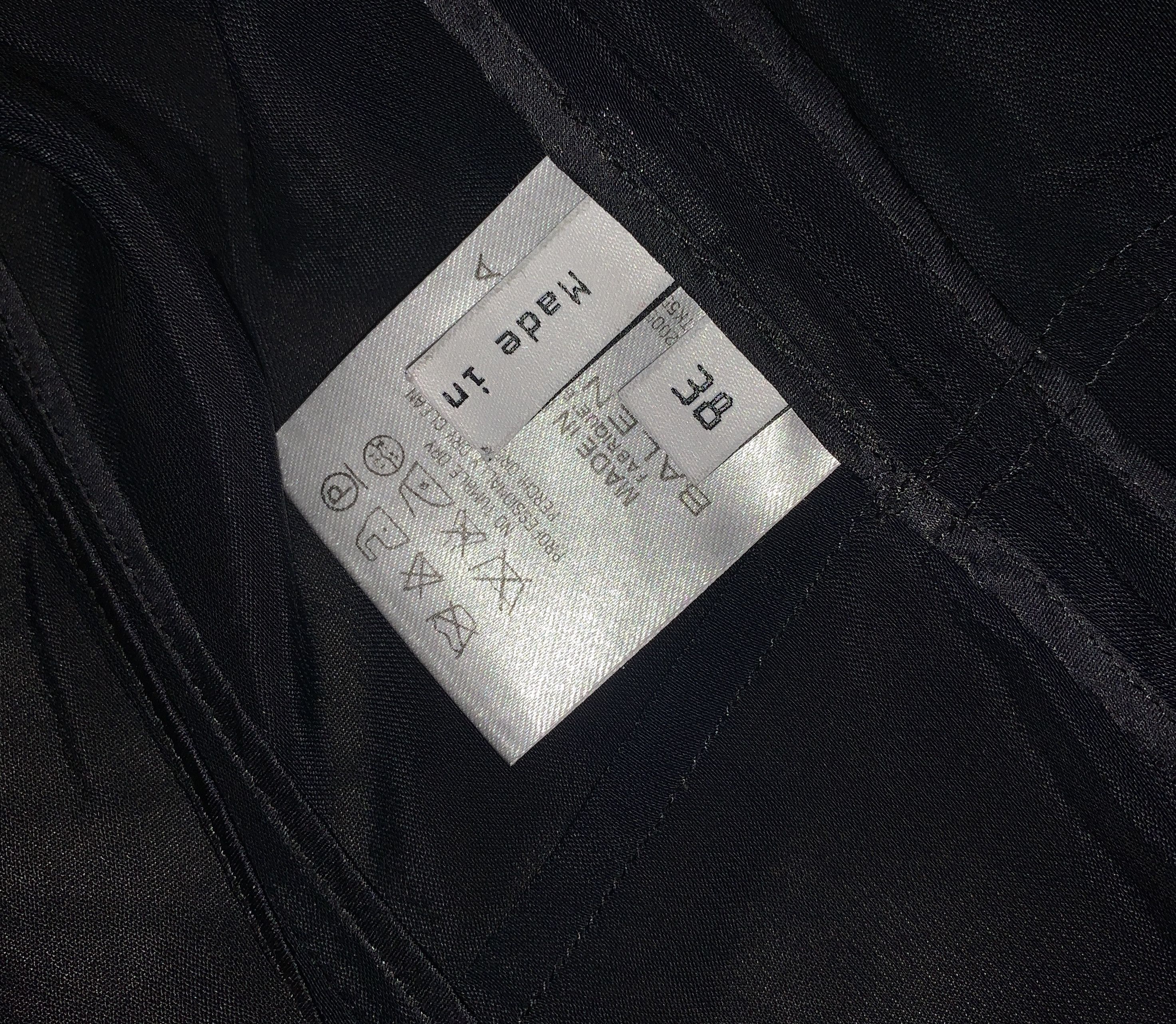 Balenciaga Balenciaga by Nicolas Ghesquière, S/S 2005 black jacket Size XS / US 0-2 / IT 36-38 - 8 Thumbnail