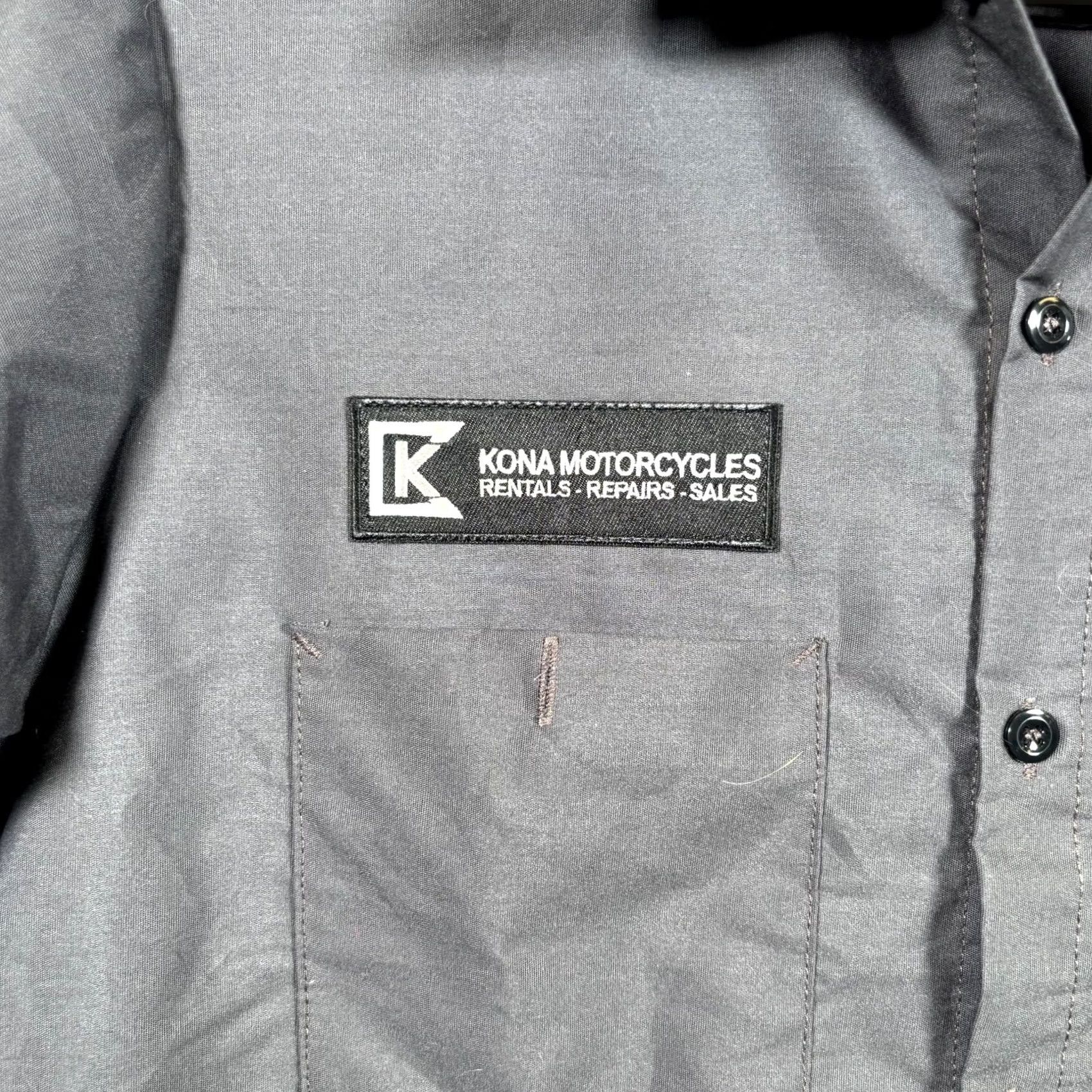 Red Kap Red Kap Shirt Men’s M Gray Polyester Button-Up Industrial Kona Motorcycles Logo Size US M / EU 48-50 / 2 - 2 Thumbnail