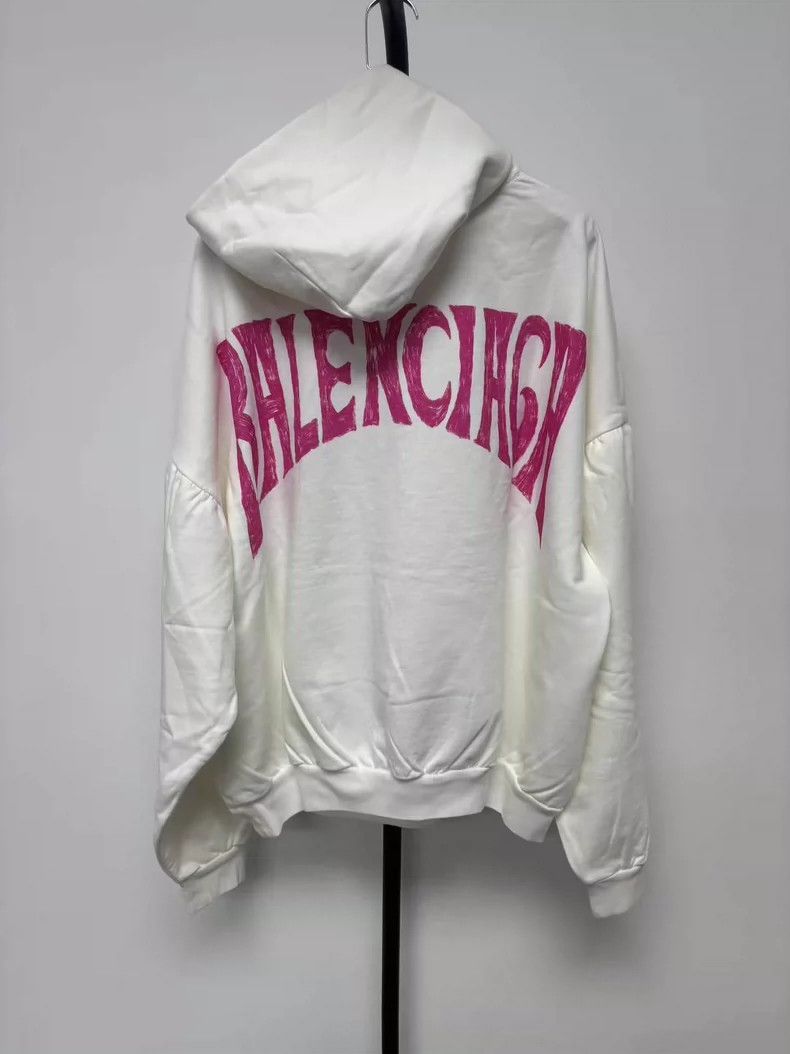 Balenciaga Balenciaga Loose monogrammed hooded sweatshirt with long s Size M / US 6-8 / IT 42-44 - 2 Thumbnail