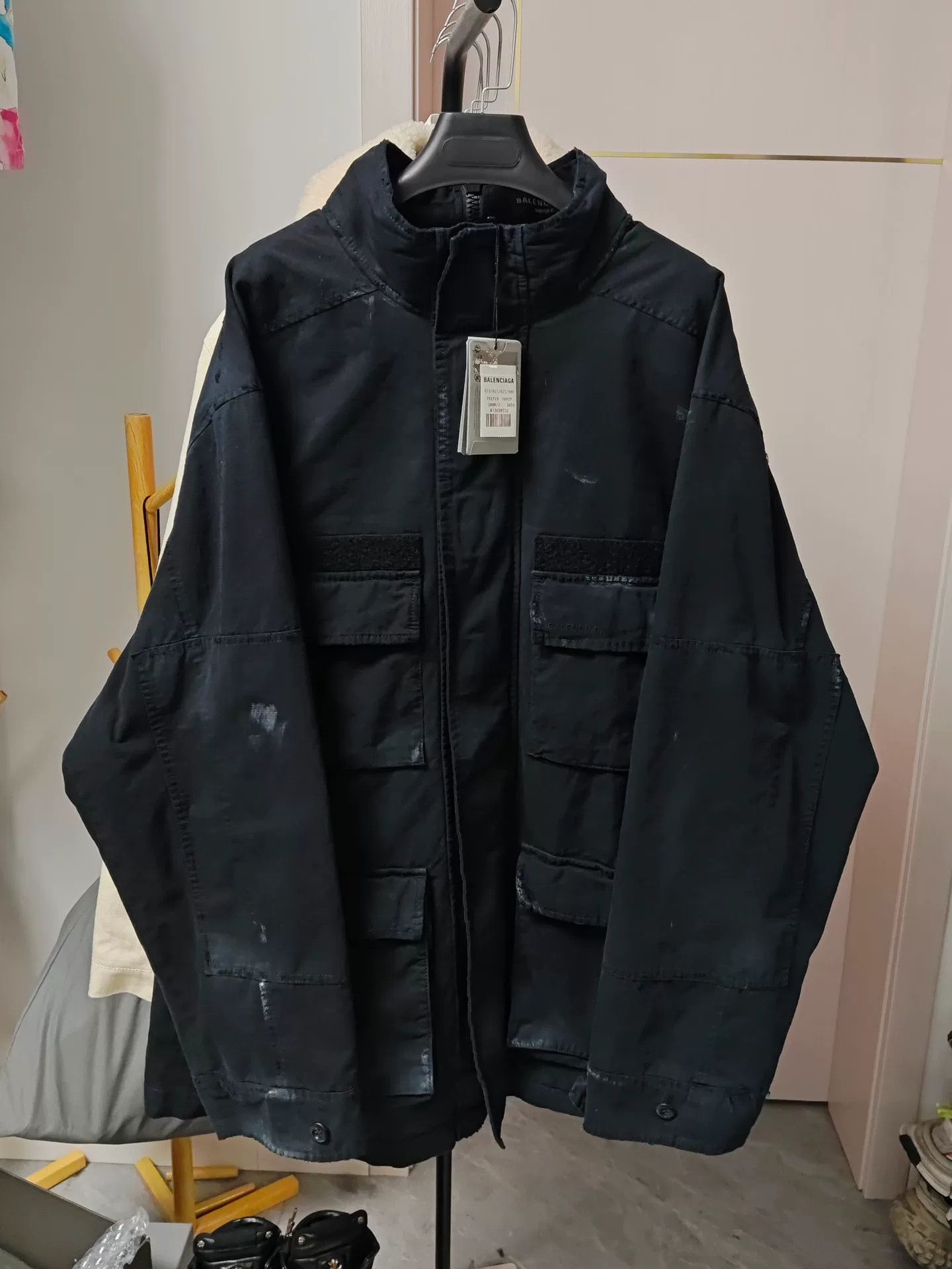 Balenciaga Balenciaga 23Fall Mud-Dye 8-Pocket Jacket Size US M / EU 48-50 / 2 - 1 Thumbnail