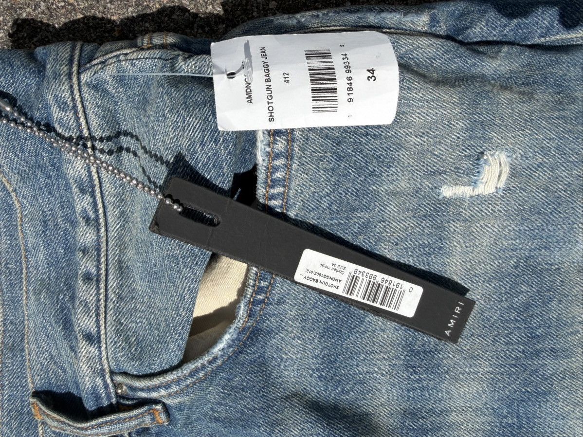 Amiri Amiri Shotgun Distressed Baggy Jeans Size US 34 / EU 50 - 2 Thumbnail