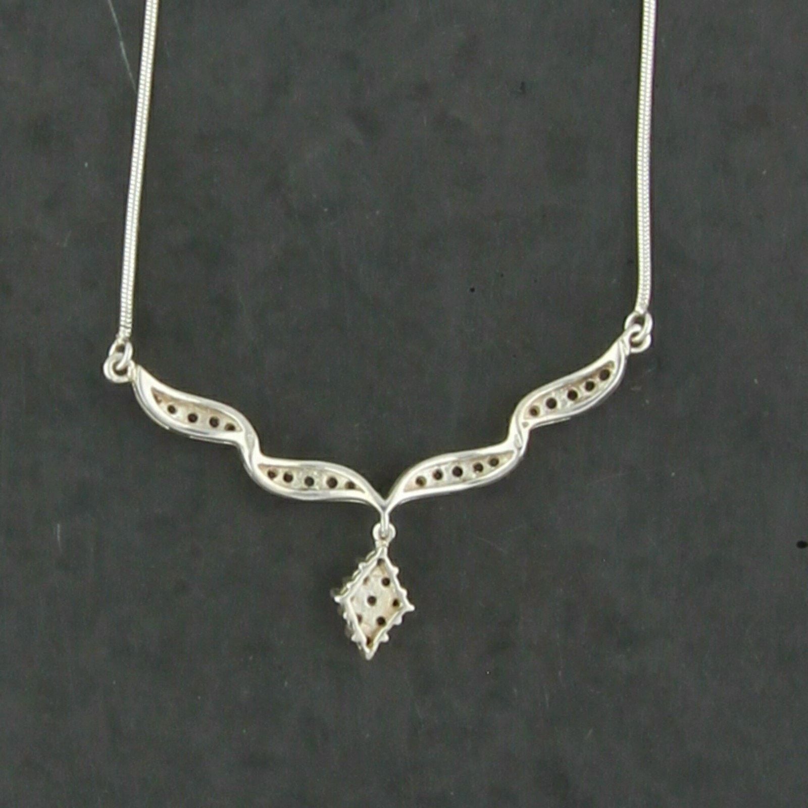 Sterling Silver sterling silver tanzanite dangle necklace size 18in Size ONE SIZE - 3 Thumbnail