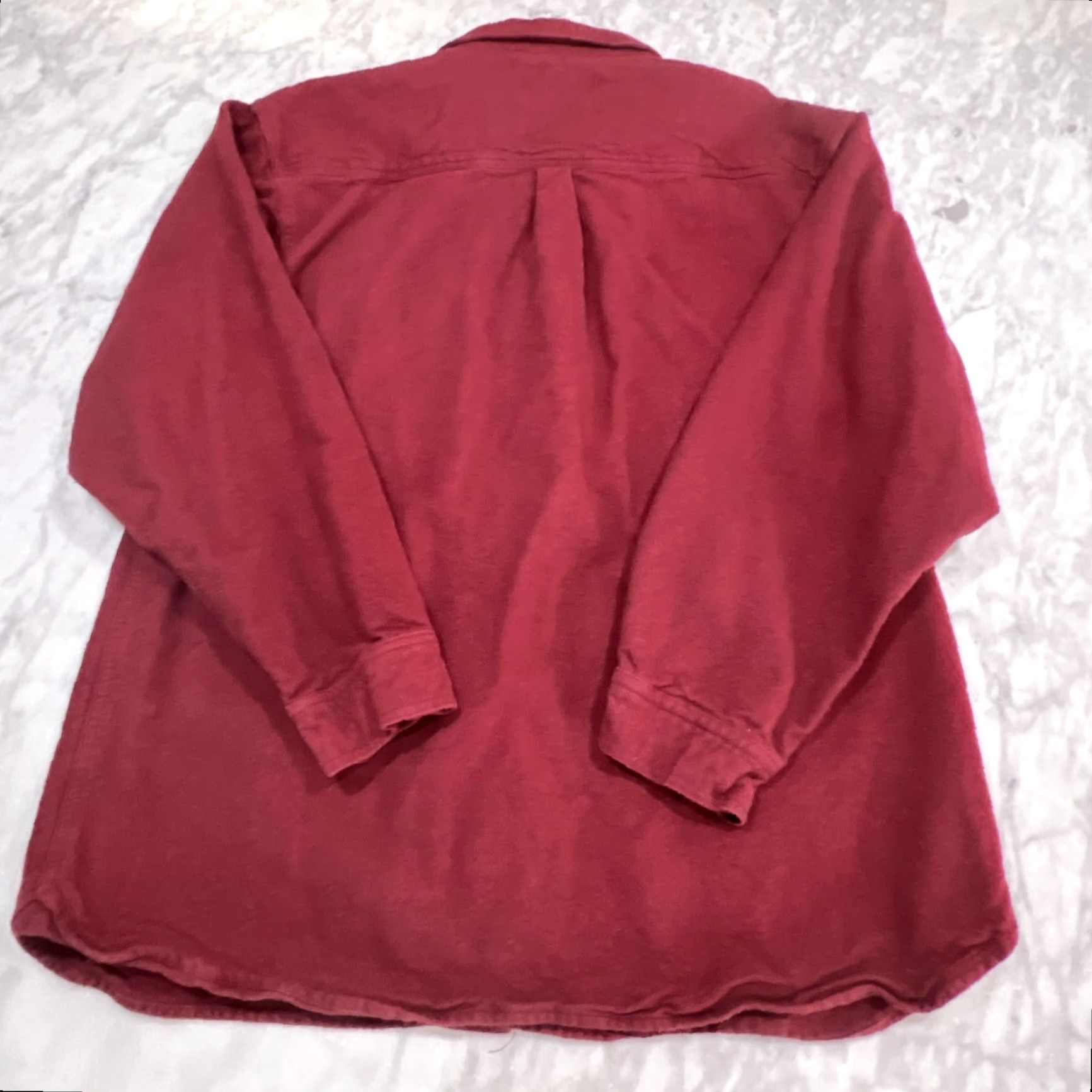 Vintage VINTAGE Field & Stream 1871 Chamois Shirt Men XL Red Long Sleeve Button-Up Shirt Mens Size US XL / EU 56 / 4 - 4 Thumbnail