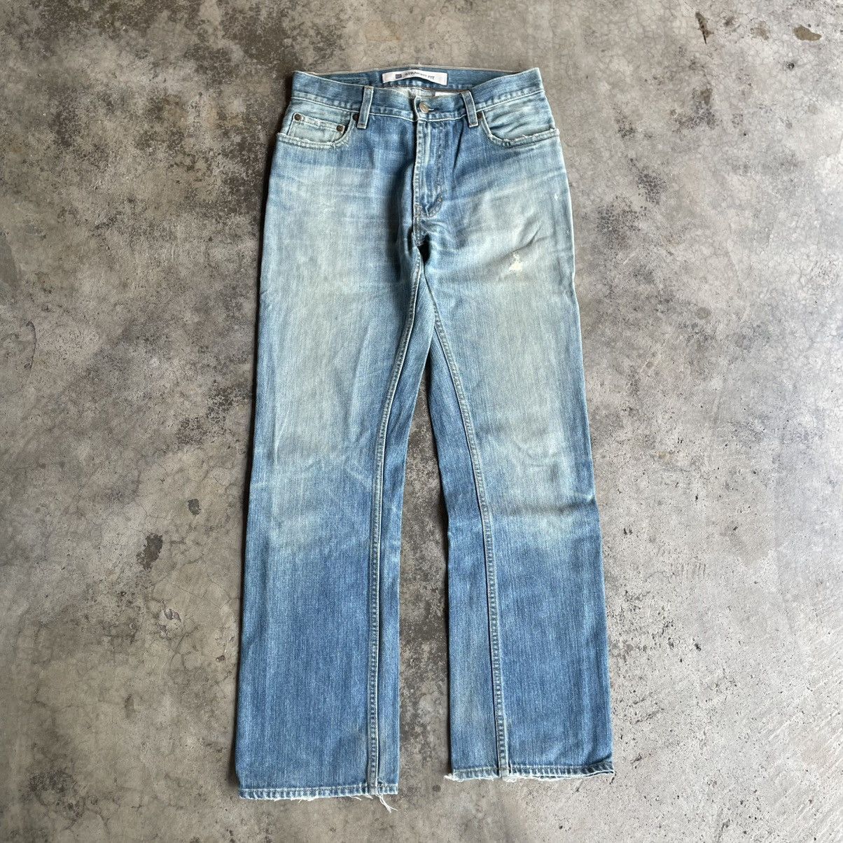 Gap 🔥Vintage Gap Stoned Washed Ripped Distress Denim Jeans Size US 29 - 1 Thumbnail