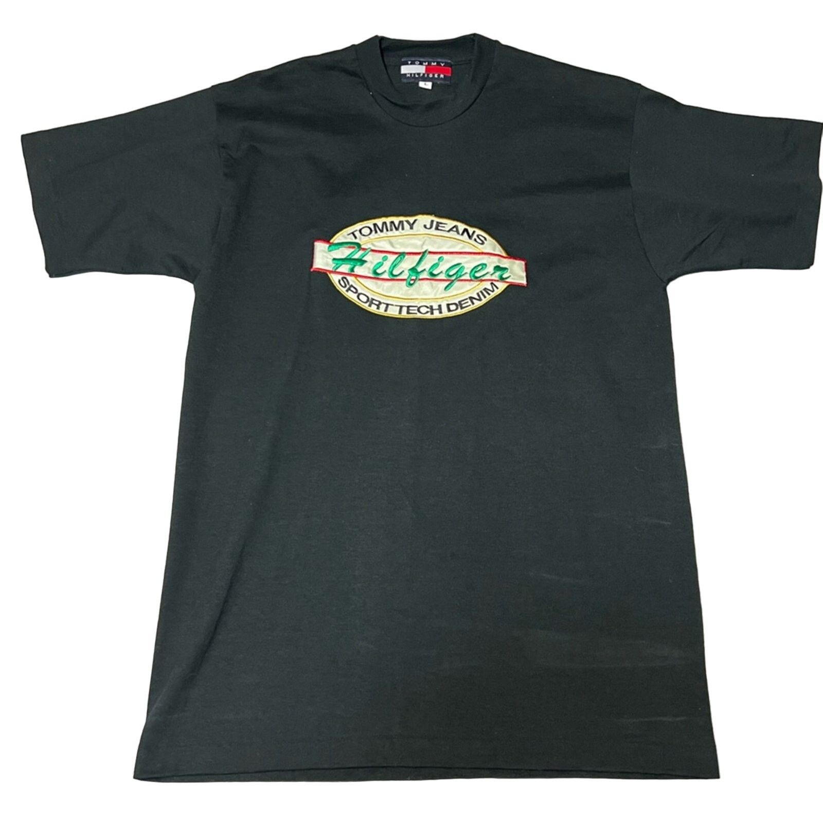 Tommy Hilfiger Vintage Tommy Hilfiger LARGE Single Stitch 90s Embroidered Size US L / EU 52-54 / 3 - 1 Thumbnail