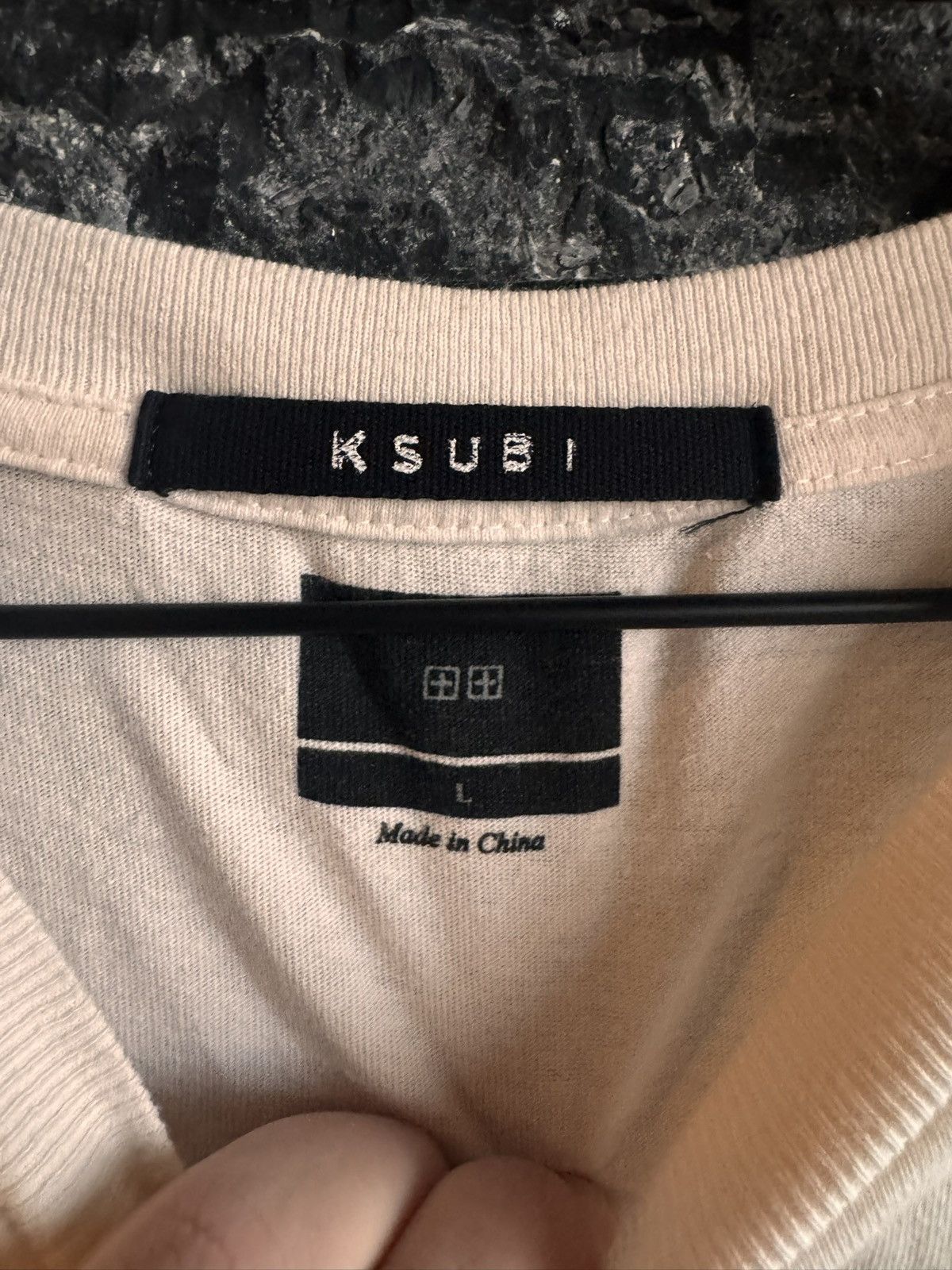 Ksubi Ksubi | Purple and Cream Tie Dye T Shirt With Yellow Accents Size US L / EU 52-54 / 3 - 2 Thumbnail