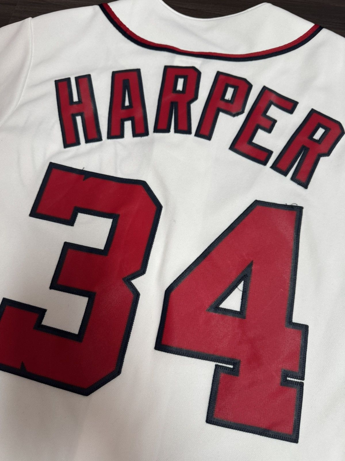 Majestic Washington Nationals Bryce Harper #34 Stitched MLB Jersey Size US S / EU 44-46 / 1 - 8 Thumbnail