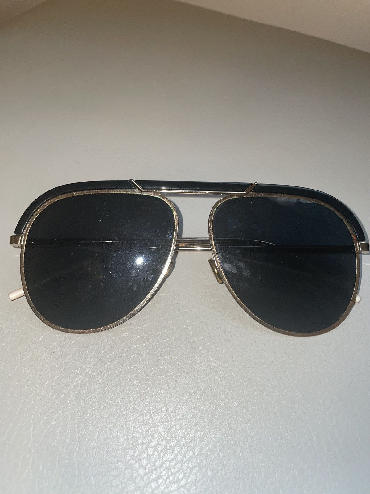 Dior Christian Dior Black and Gold Glasses Size ONE SIZE - 4 Thumbnail