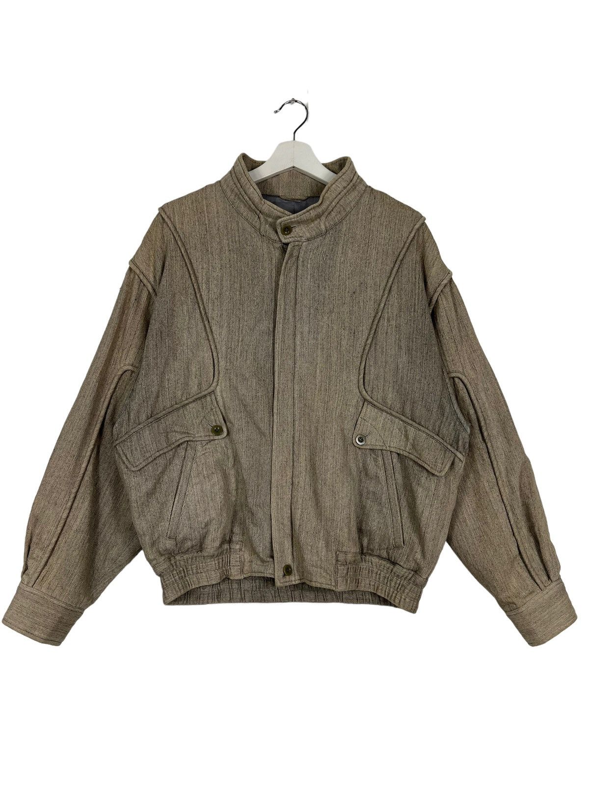 Issey Miyake 🔥 VINTAGE 80s INTERMEZZO BOMBER JACKET Size US M / EU 48-50 / 2 - 3 Thumbnail