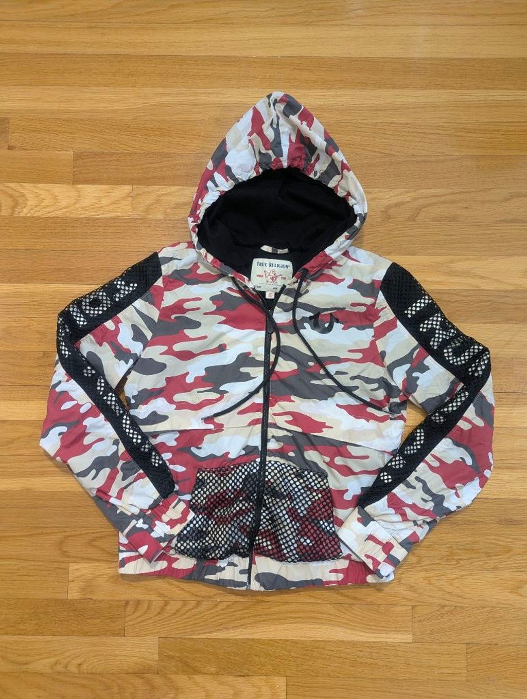 True Religion True Religion Camo + Mesh Red Windbreaker Jacket Small Size S / US 4 / IT 40 - 13 Thumbnail