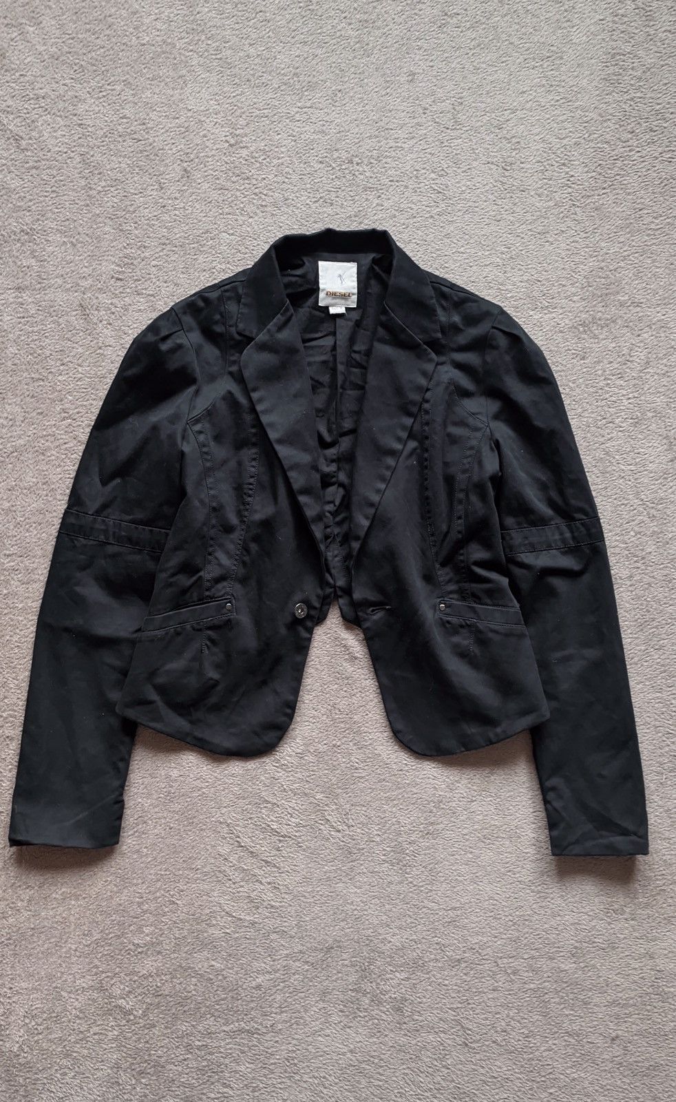 Hysteric Glamour Y2K Diesel vintage Black Cropped Blazer Jacket Size M / US 6-8 / IT 42-44 - 1 Thumbnail