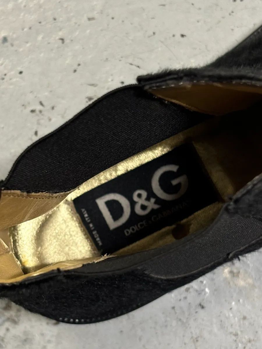 Dolce & Gabbana Dolce & Gabbana Black Calf Hair Chelsea Boots Size US 9 / IT 39 - 12 Thumbnail