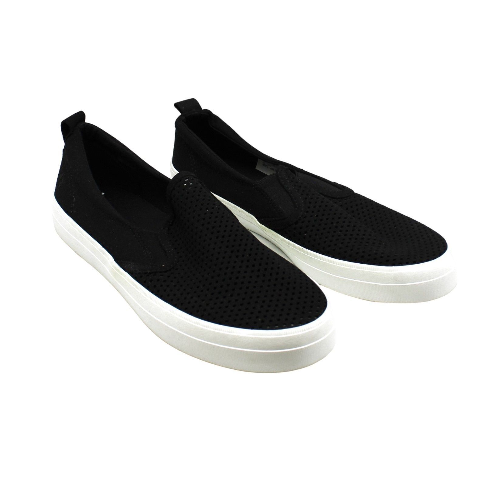 sperry perforated slip on sneakers