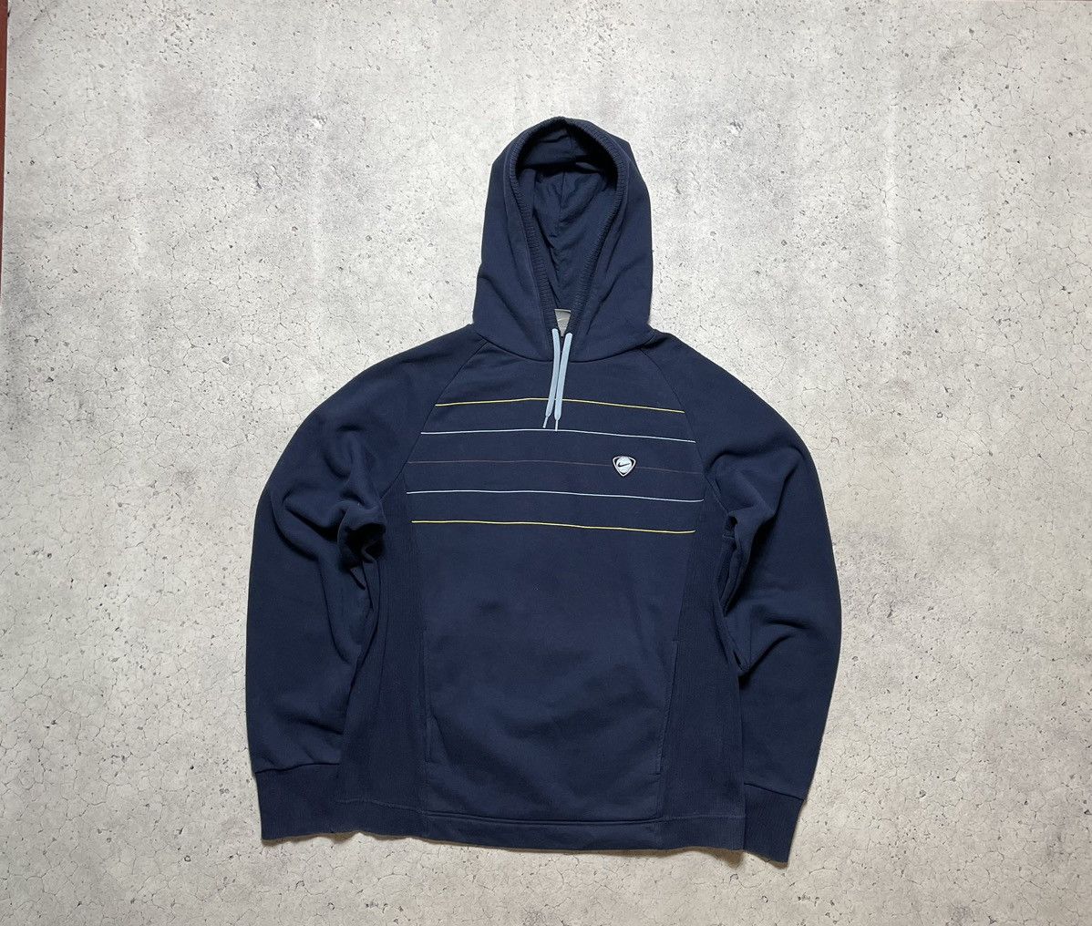 Nike Vintage Nike Swoosh Drill Y2K Hoodie Size US XL / EU 56 / 4 - 1 Thumbnail
