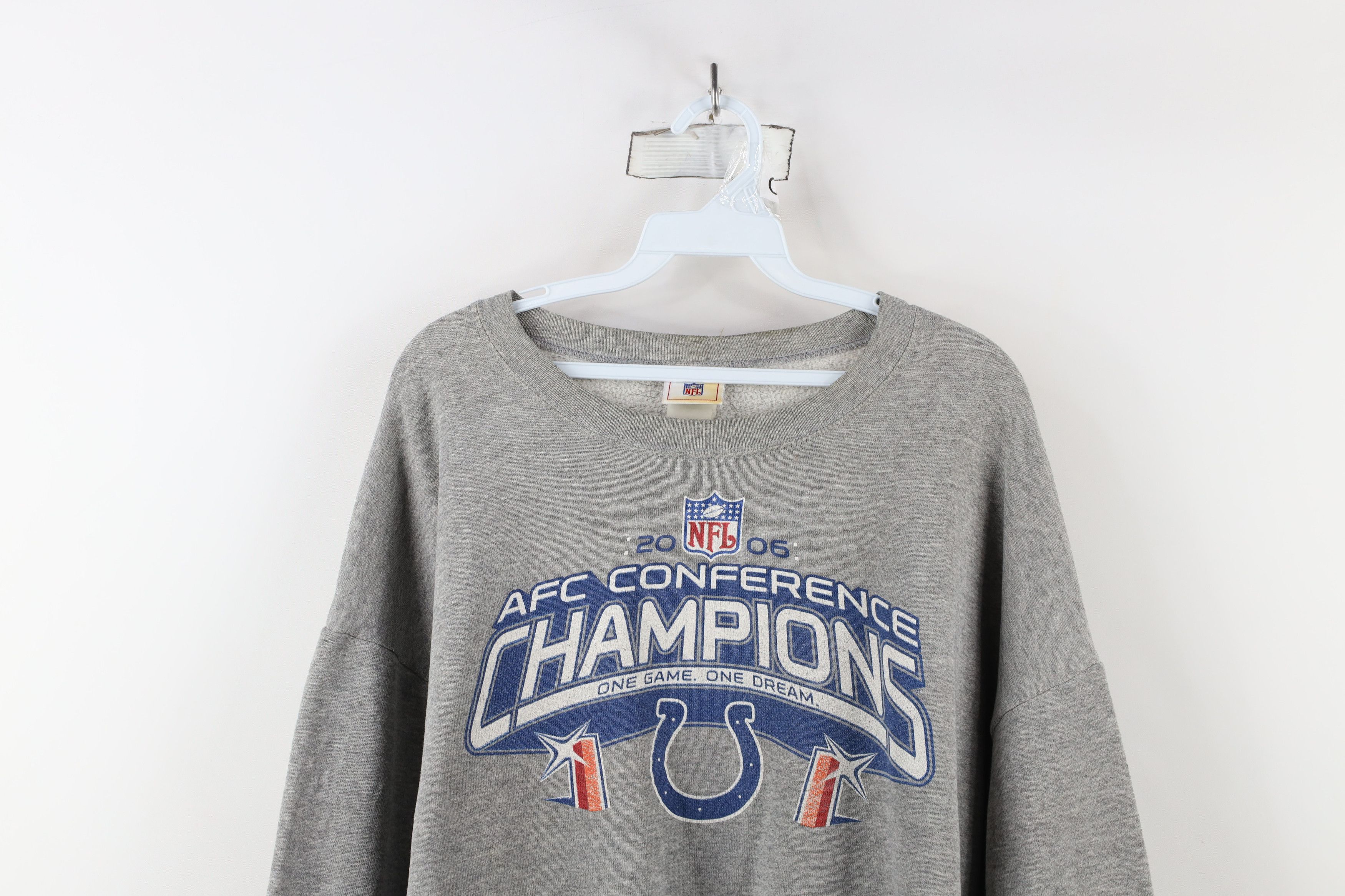 Vintage Vintage Y2K 2006 Indianapolis Colts Football Sweatshirt Gray Size US XXL / EU 58 / 5 - 2 Thumbnail