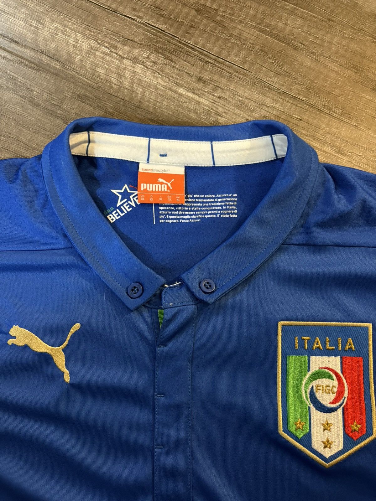 Puma Italia Home jersey Size US L / EU 52-54 / 3 - 2 Thumbnail