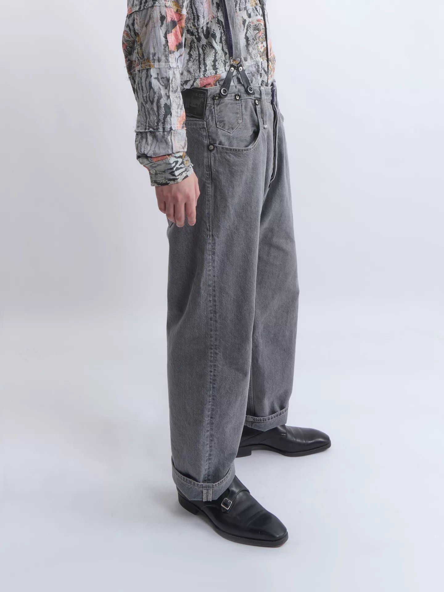 Junya Watanabe Junya Watanabe x Levi's Cement Gray Suspender Jeans XL Size US 36 / EU 52 - 1 Thumbnail
