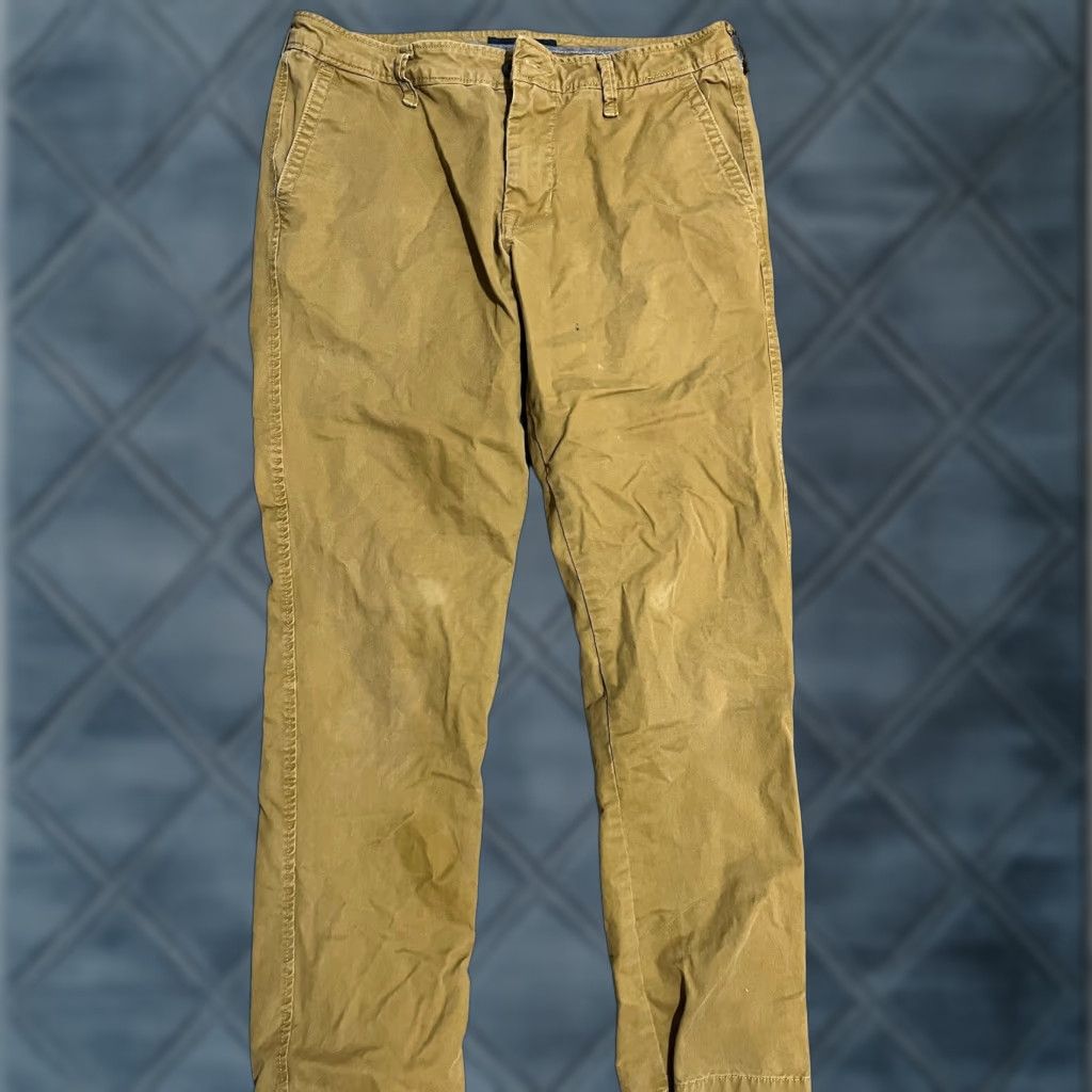 Vintage Aéropostale Slim Straight Khaki Chino Pants 30x30 Beige Mens Size US 30 / EU 46 - 1 Thumbnail