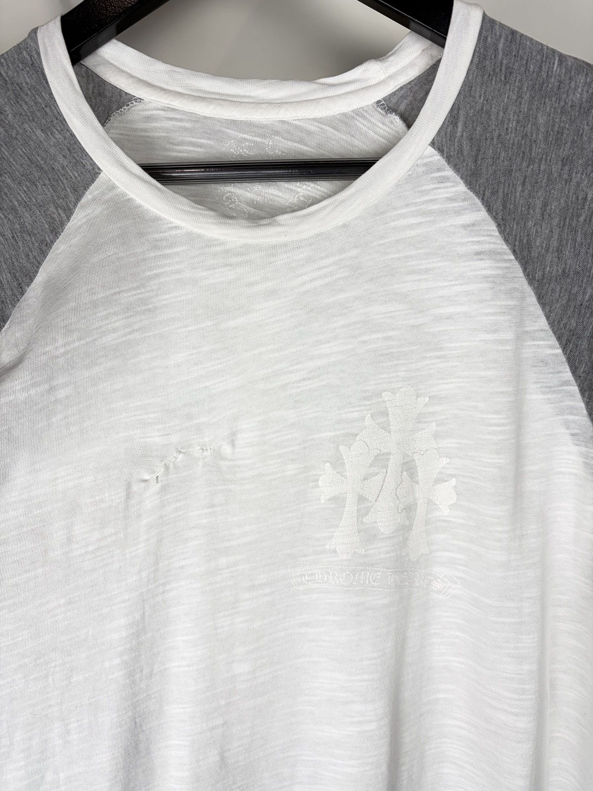 Chrome Hearts Chrome Hearts Vintage Cemetery Baseball Longsleeve Tshirt Size US L / EU 52-54 / 3 - 4 Thumbnail