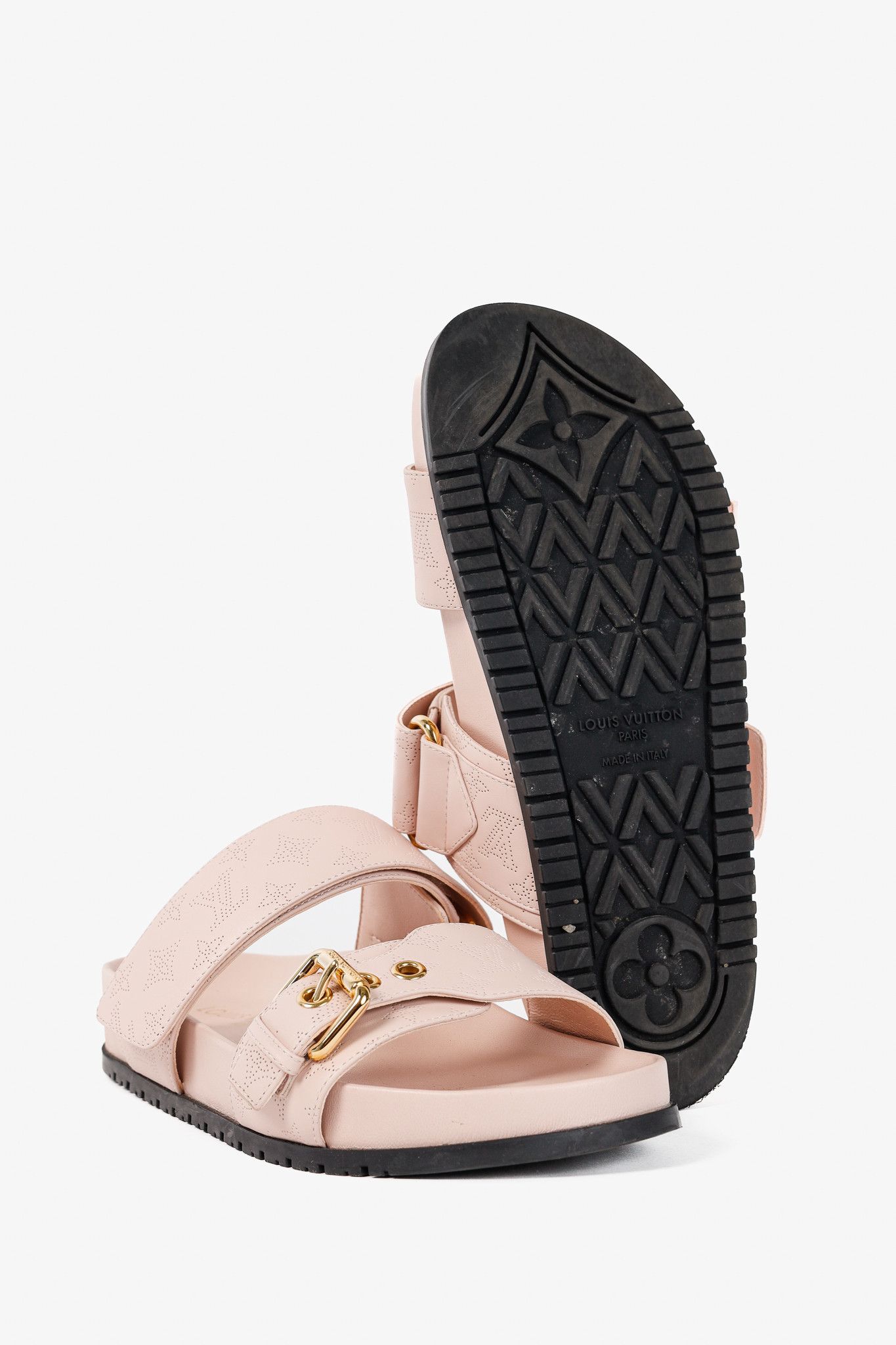 Louis Vuitton Louis Vuitton Bom Dia Light Pink Flat Comfort Sandal Mules Size US 4.5 / IT 34.5 - 5 Thumbnail