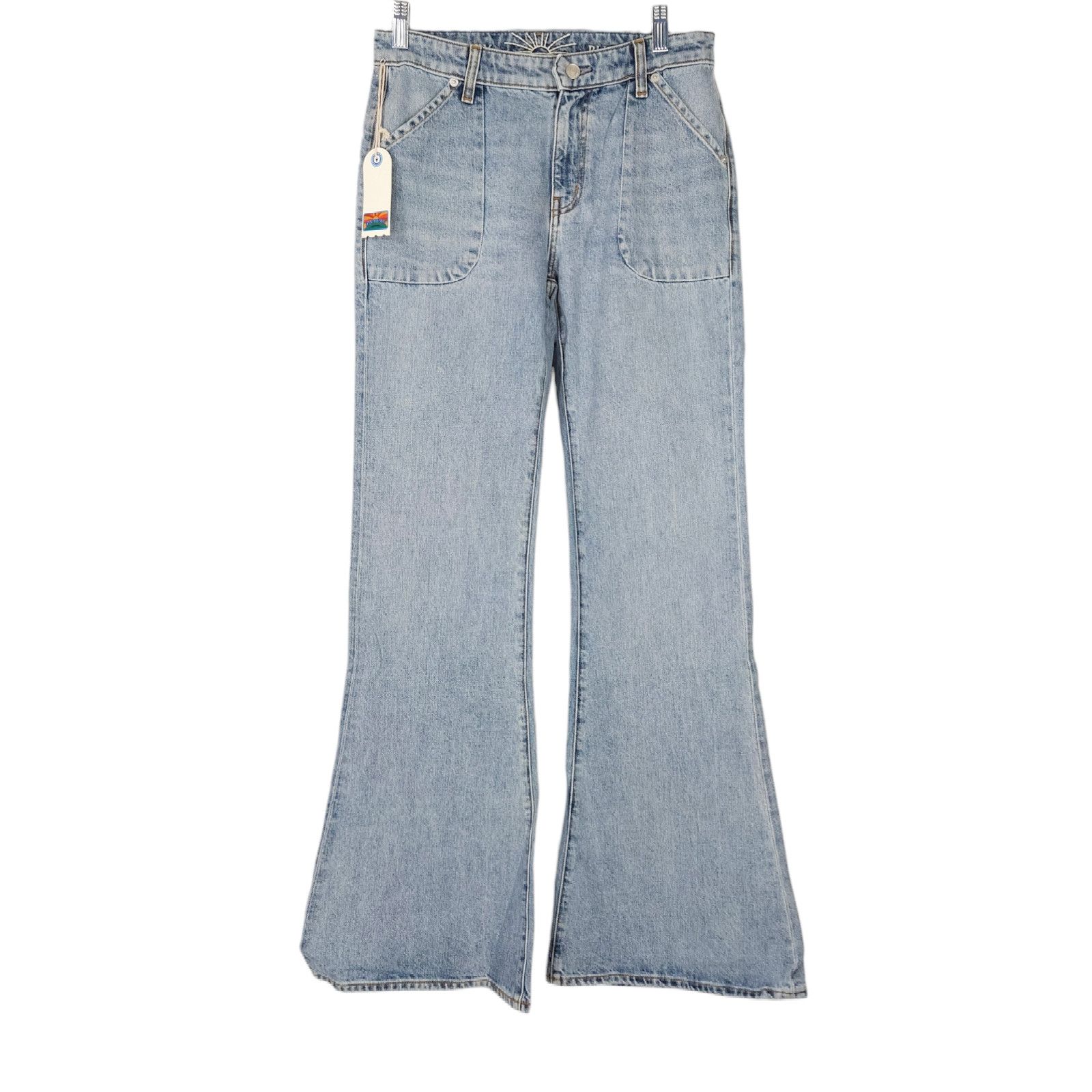 AG Adriano Goldschmied NWT Daily Blue Skye Bellbottom Flare Long Jeans Sz. 28x35 Size 28" / US 6 / IT 42 - 4 Thumbnail