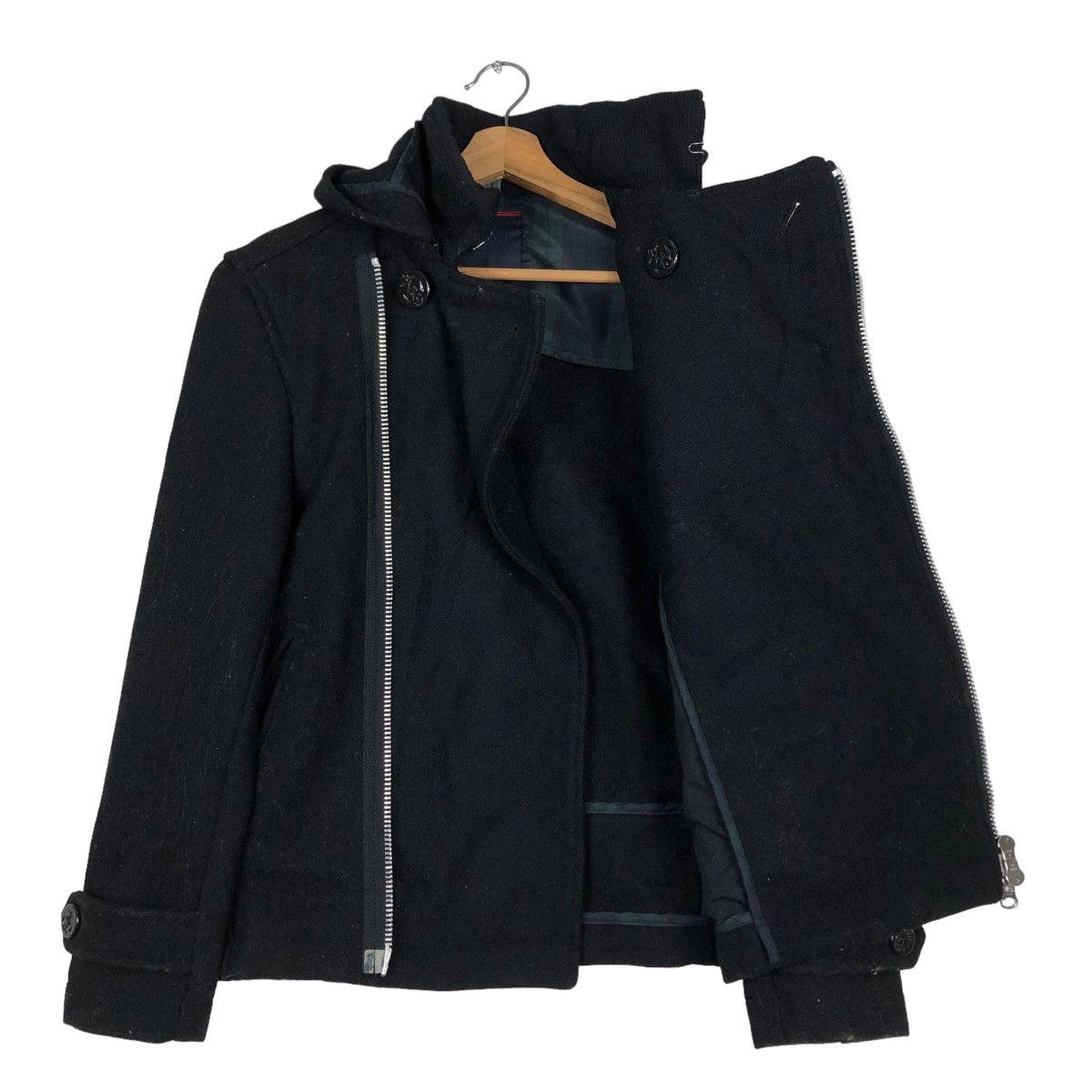 Japanese Brand 🔥Vintage Wool Biker Jacket Asymmetric Zipper CioPanic Japan Size US M / EU 48-50 / 2 - 11 Thumbnail