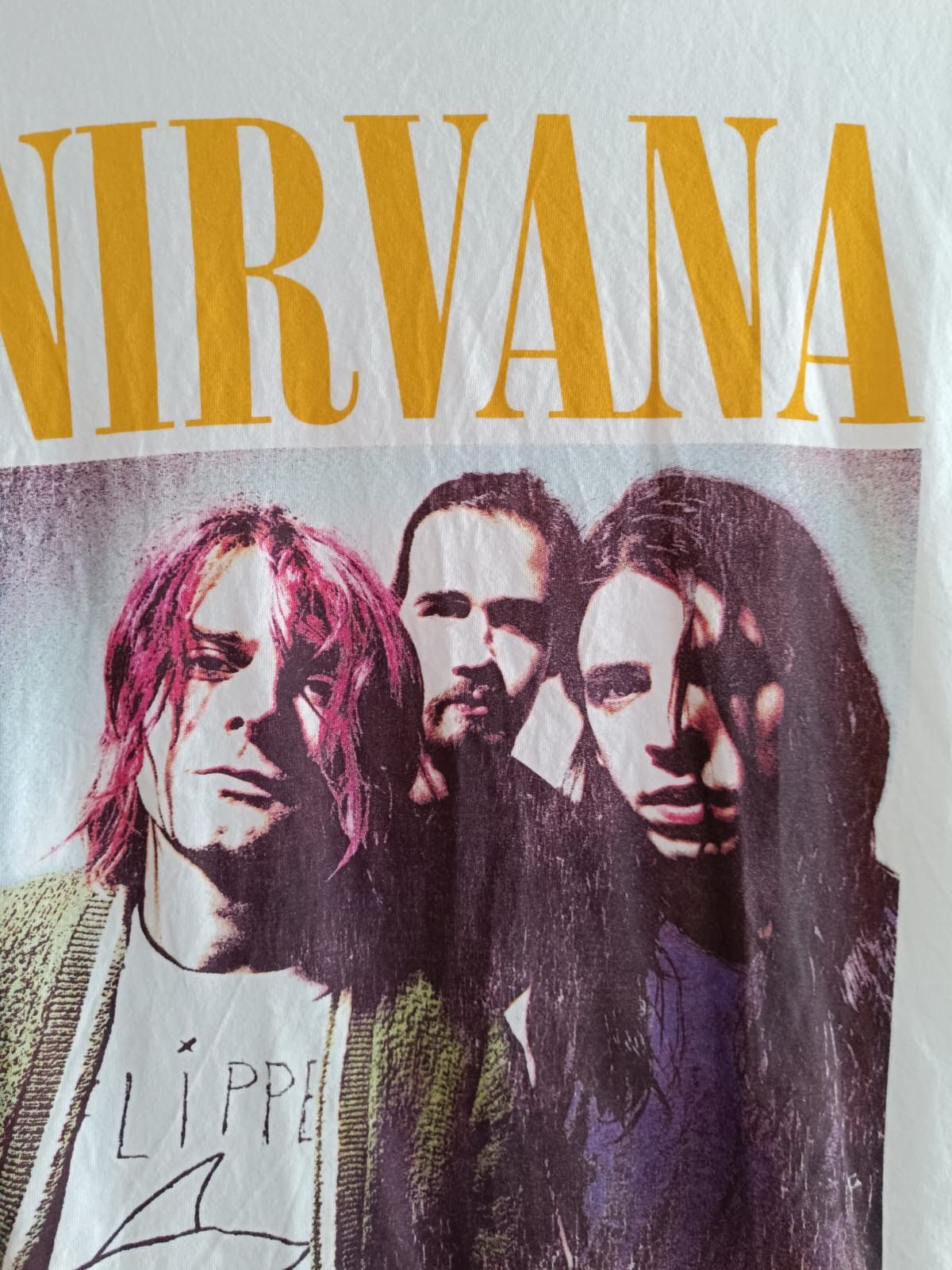 Band Tees × Nirvana White Nirvana t-shirt Size US L / EU 52-54 / 3 - 3 Thumbnail