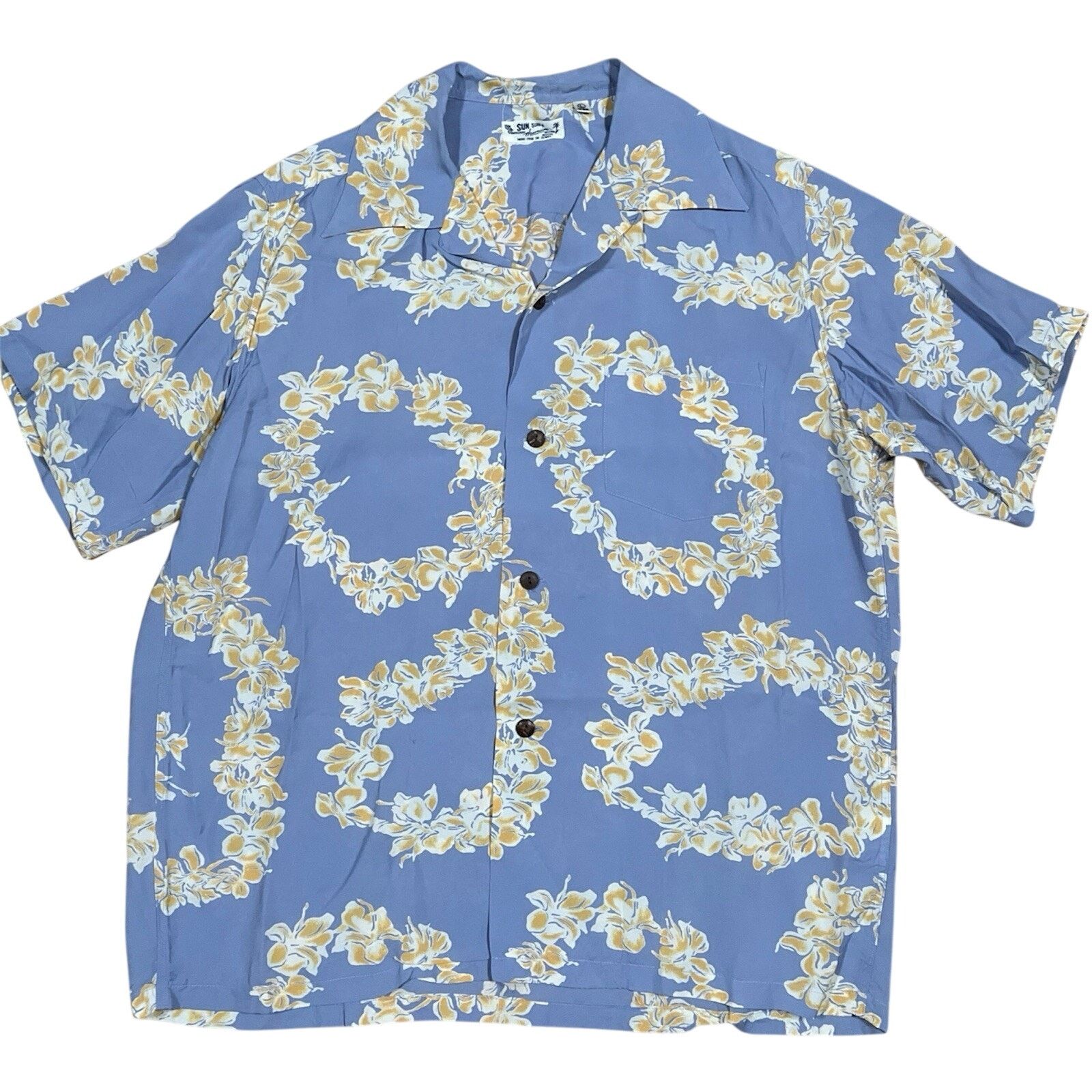 Sun Surf Sun Surf Rayon Lavender Floral Aloha Hawaiian Shirt Japan Size US L / EU 52-54 / 3 - 1 Thumbnail