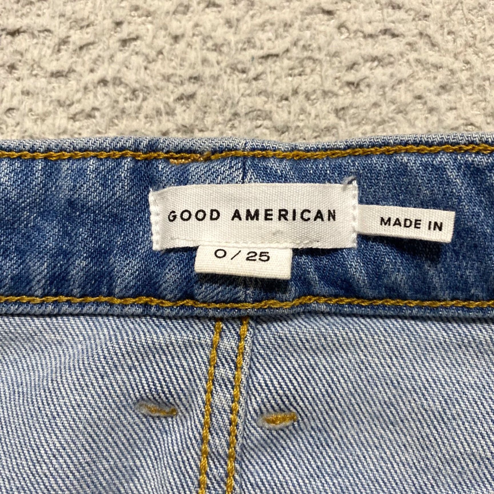 Good American Good American Womens Denim Skirt Midi Straight Slit Blue 0 XS? Size 25" / US 0 / IT 36 - 3 Thumbnail