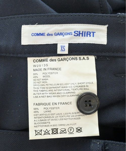 Comme des Garcons SHIRT Cropped Pants Polyester Wool Zipper Plain Navy Blue Size US 32 / EU 48 - 6 Thumbnail